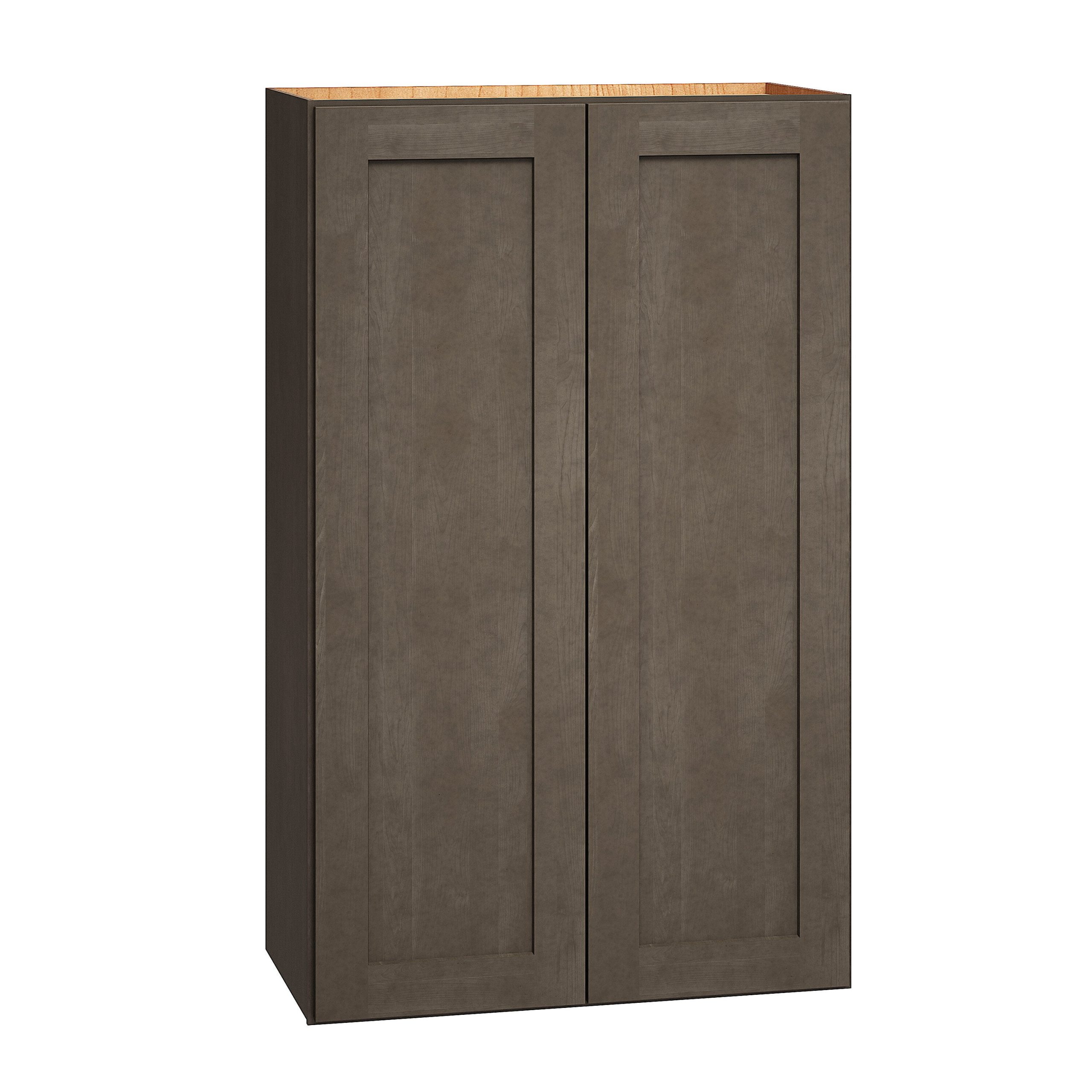 Diamond Express Jamestown 24-in W x 39-in H x 12-in D Colt Brown Wall Fully Assembled Plywood Cabinet (Recessed Panel Shaker Door Style)