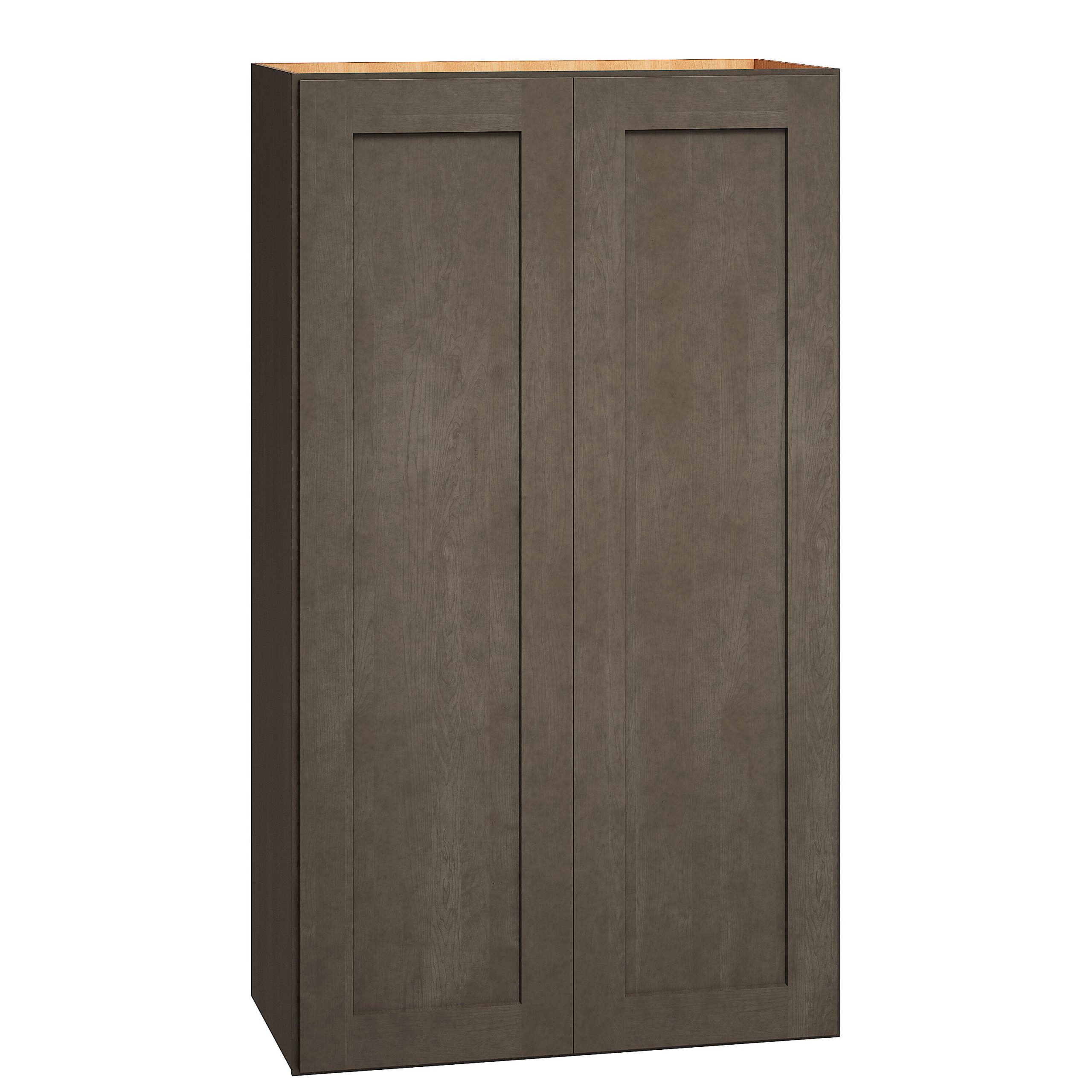 Diamond Express Jamestown 24-in W x 42-in H x 12-in D Colt Brown Wall Fully Assembled Plywood Cabinet (Recessed Panel Shaker Door Style)