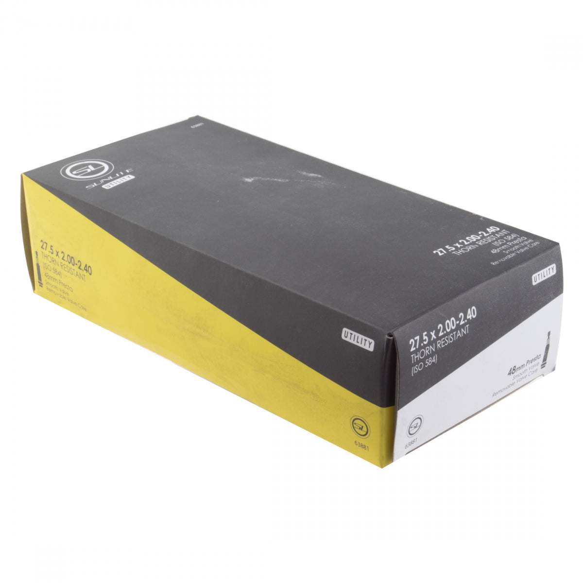 Sunlite Utili-T Thorn Resistant Presta Valve Tubes 27.5x2.00-2.40 PV 48mm 0d