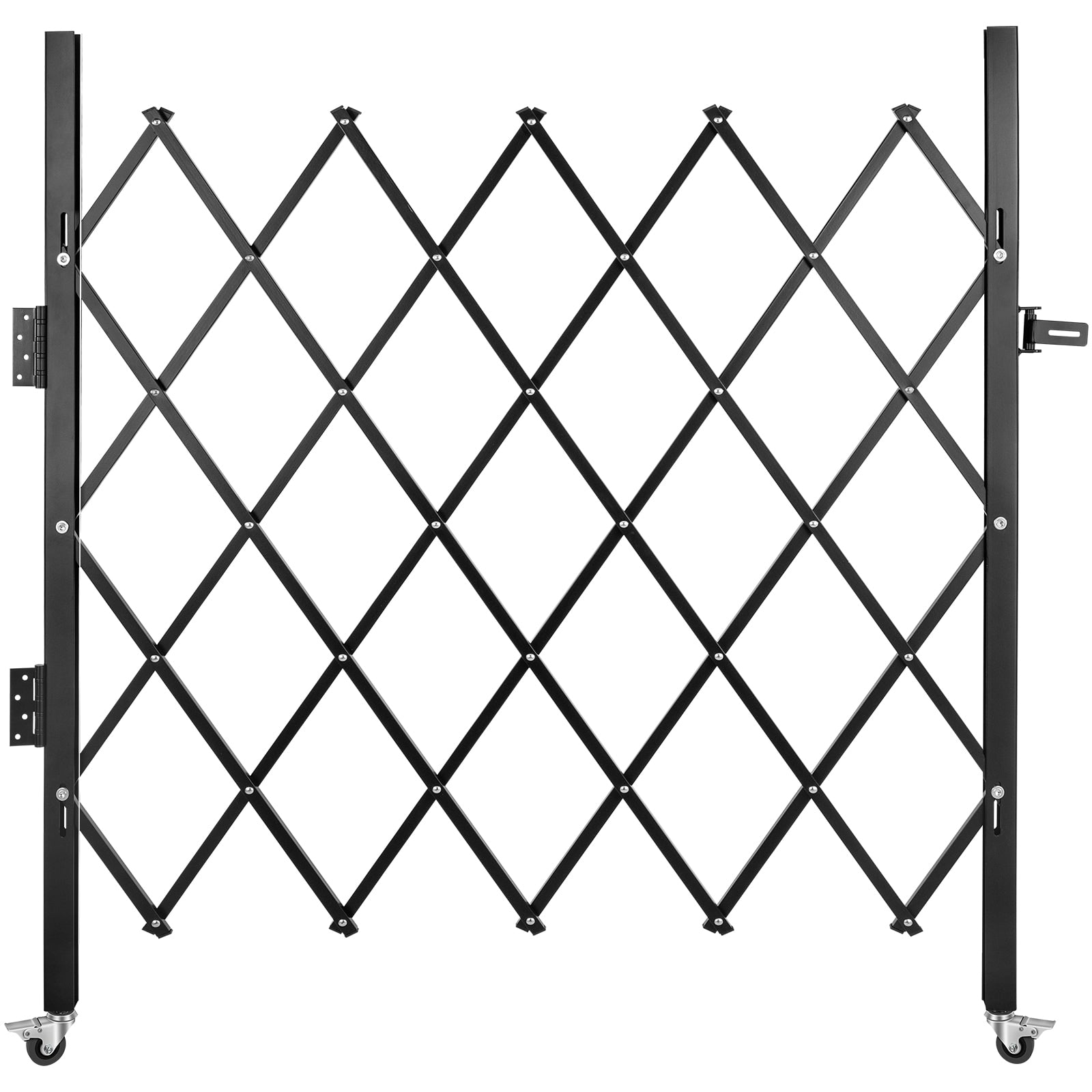 VEVOR 4.1-ft H x 5.5-ft W Black Board-on-board Security Composite Fence Panel