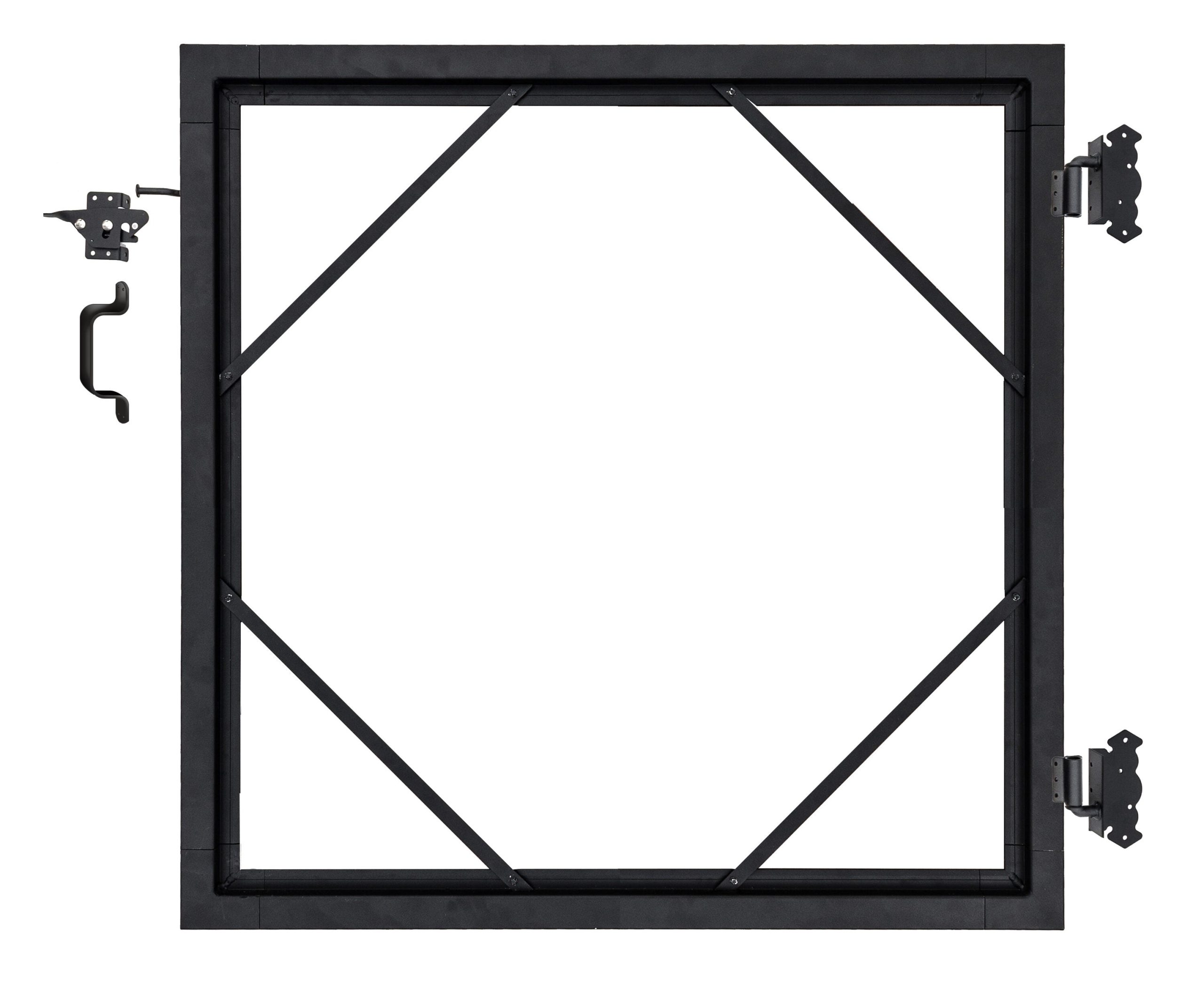 Infinity Euro Euro Fence 6-ft H x 6-ft W Black Privacy Composite Fence Gate
