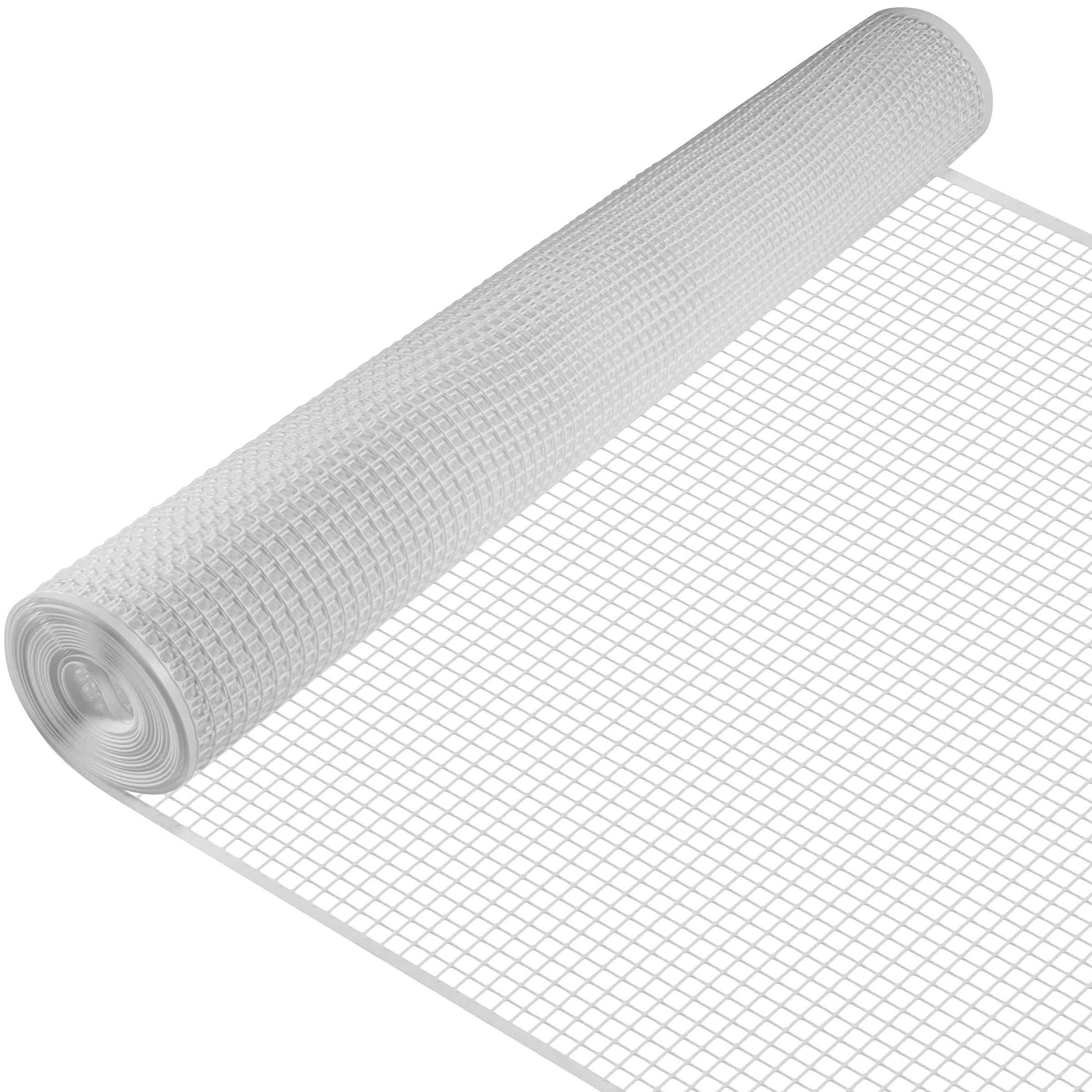 BOEN 15-ft x 2-ft 7-Gauge White Plastic Extruded Mesh Rolled Fencing