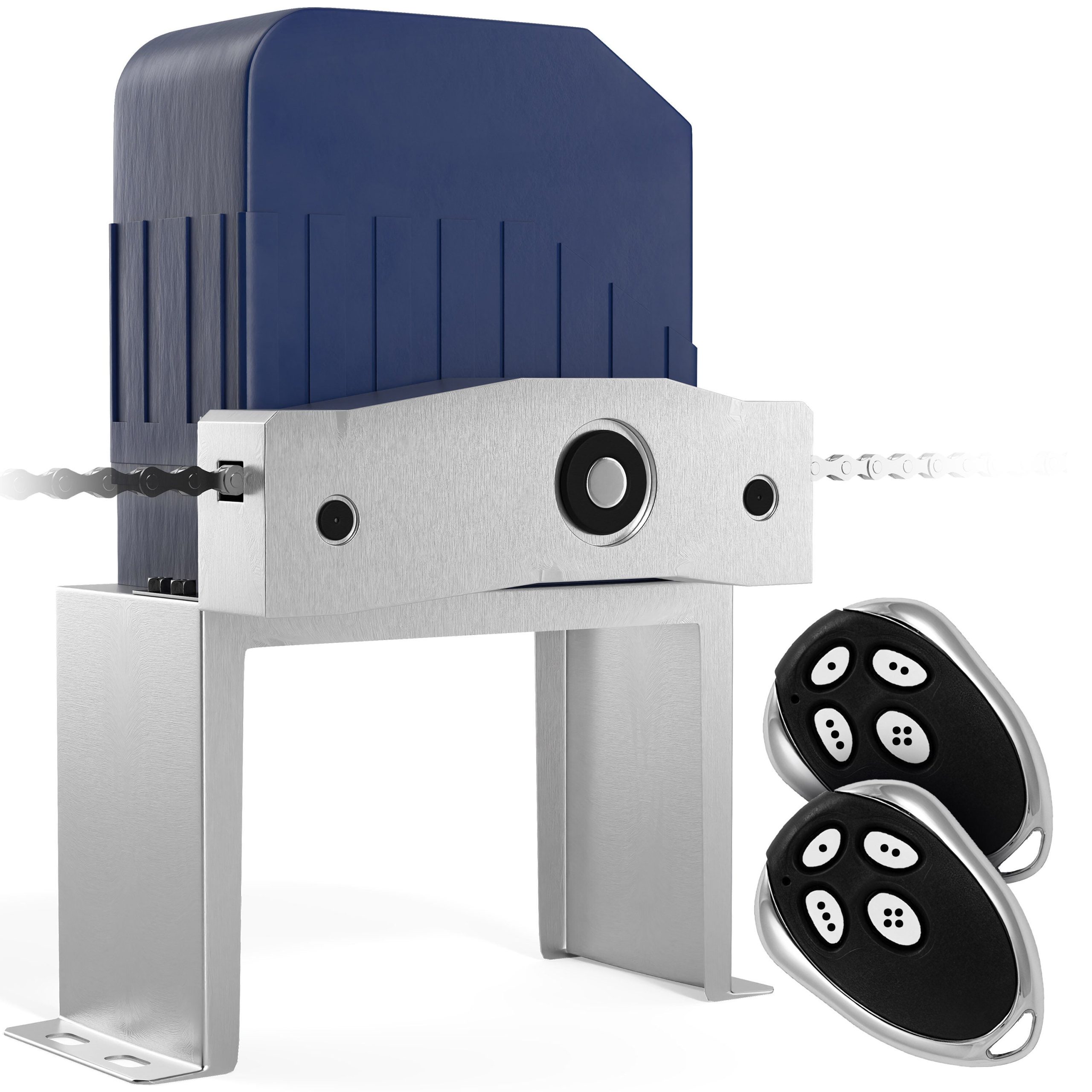 ALEKO 40-ft Slide Universal Battery Driveway Gate Opener Kit (Solar Compatible)