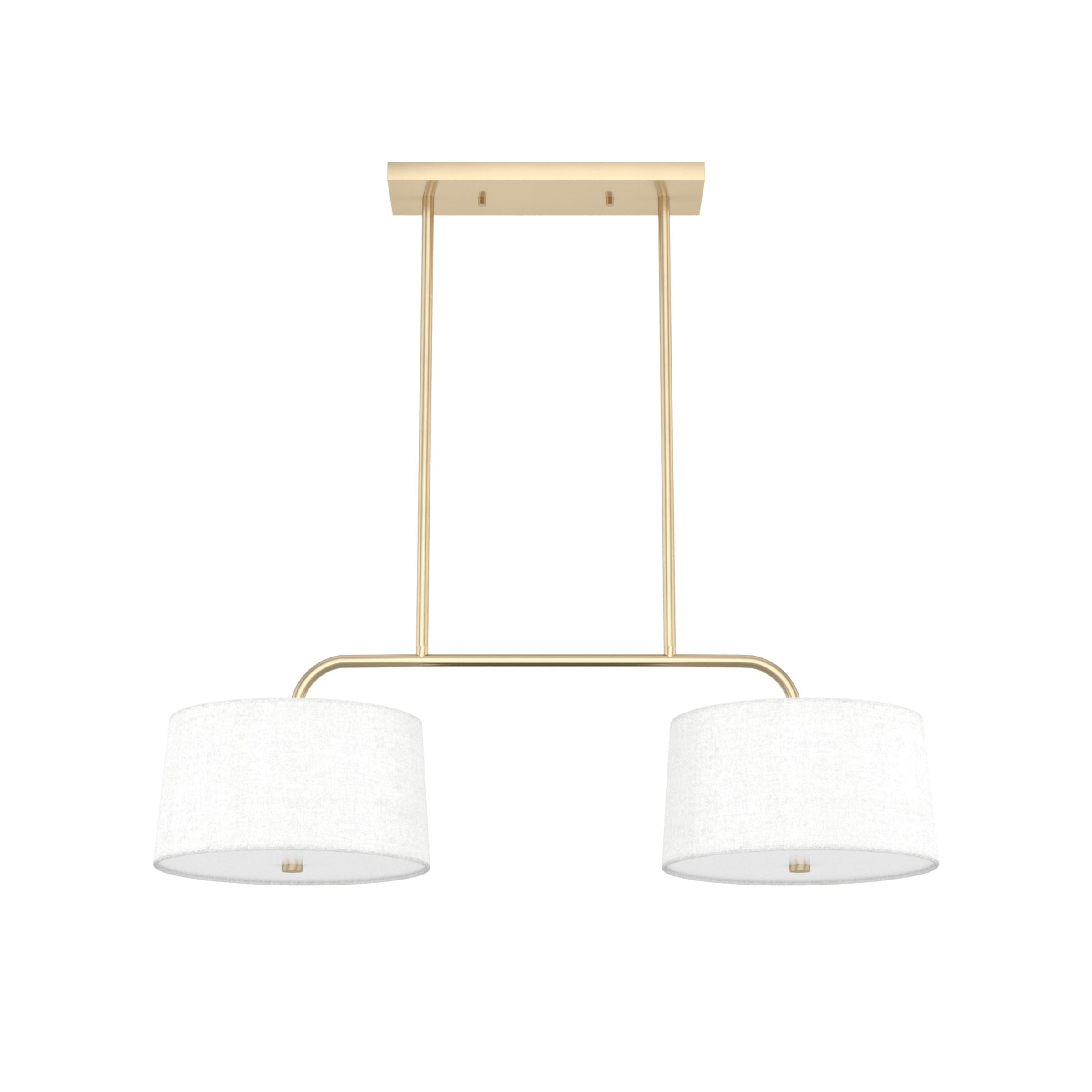 Hunter Cottage Hill 4-Light Alturas Gold Modern/Contemporary Drum LED Large Hanging Kitchen Island Light