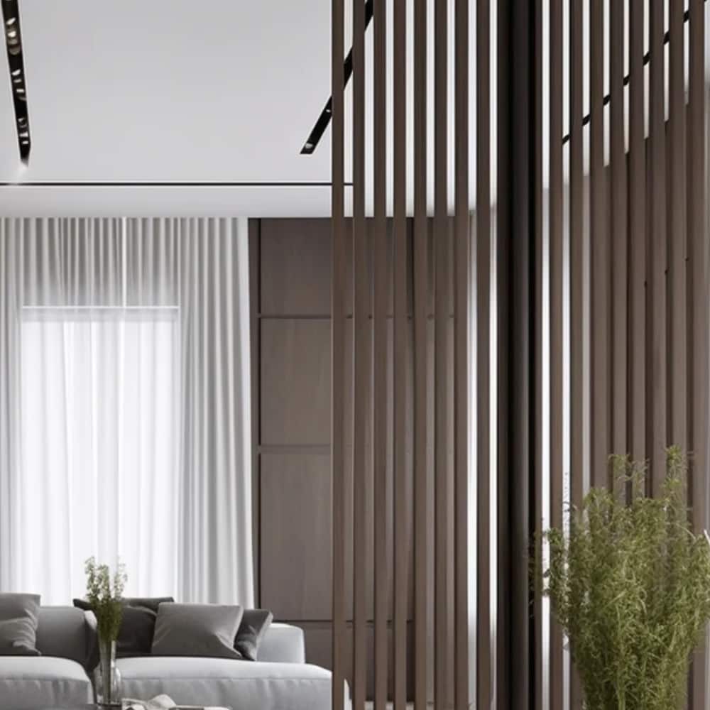 HIGHLANDERHOME 7.75-ft H x 0.33-ft W 3-Pack Gray Oak Decorative Composite Fence Panel