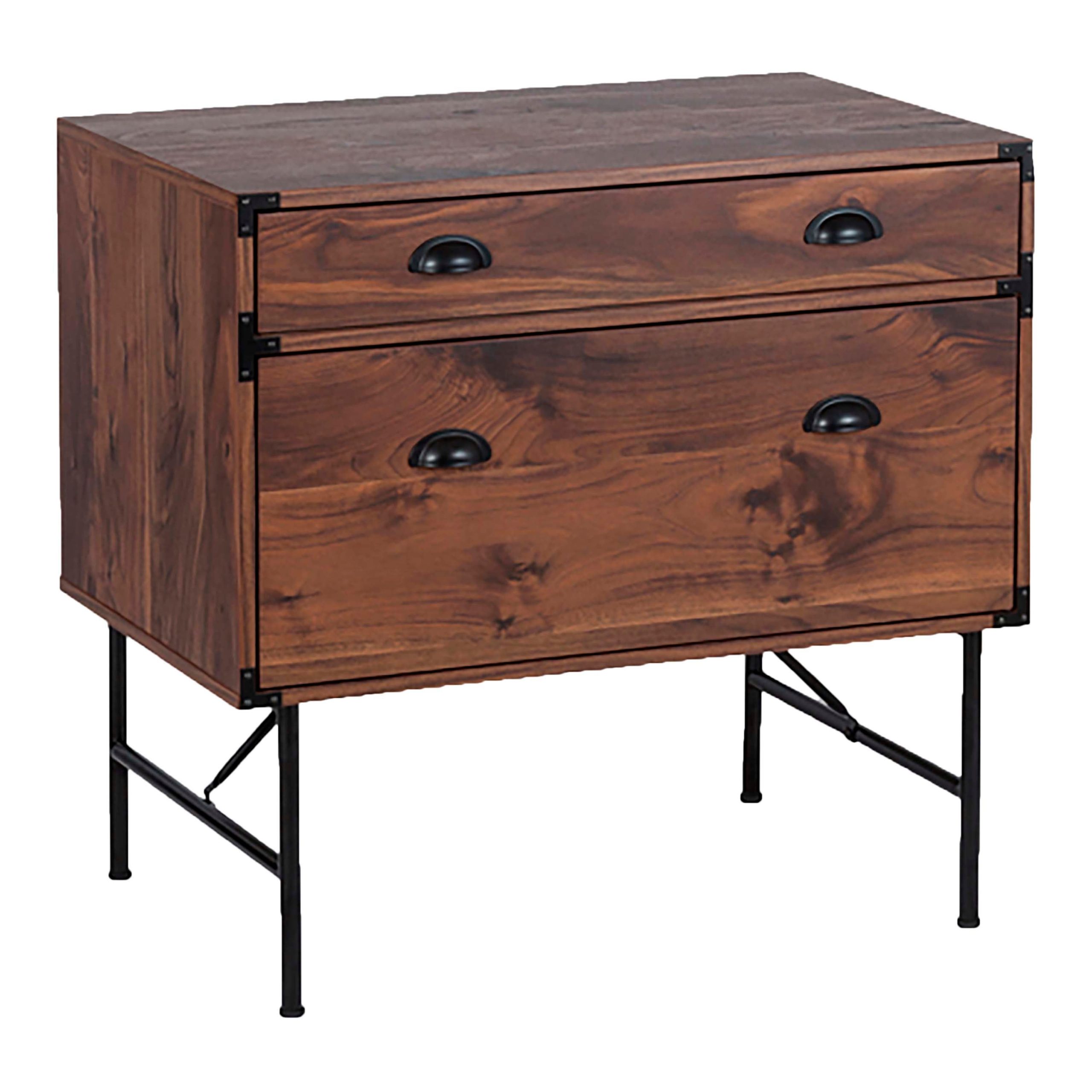 Saint Birch Bombay Walnut 2-Drawer 30.67-in File Cabinet