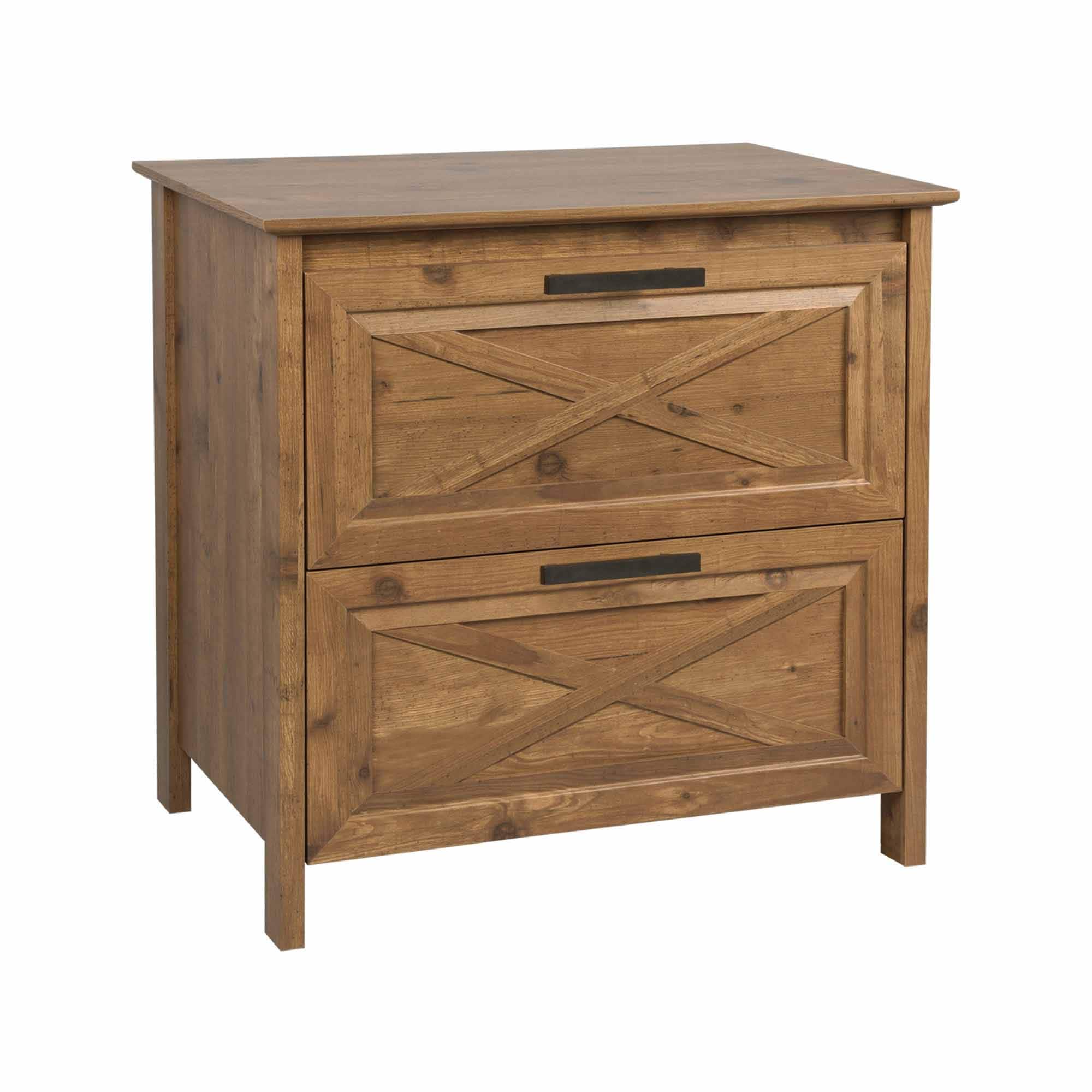 Saint Birch Houstin Rustic Brown 2-Drawer 30-in File Cabinet