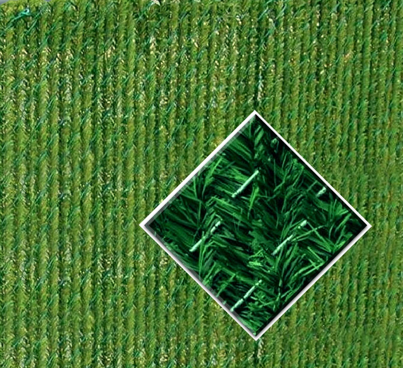 Pexco 4-ft H x 1-in W Green PVC Chain Link Fence Slat