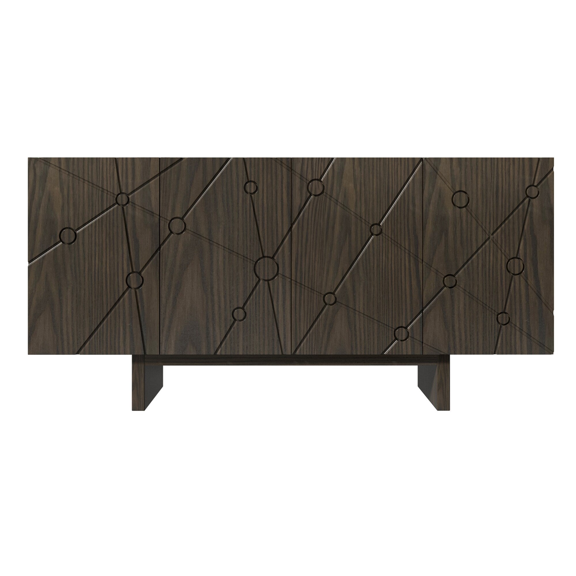 GZMR 15.75-in W x 30.71-in H Mdf Brown Freestanding Utility Storage Cabinet