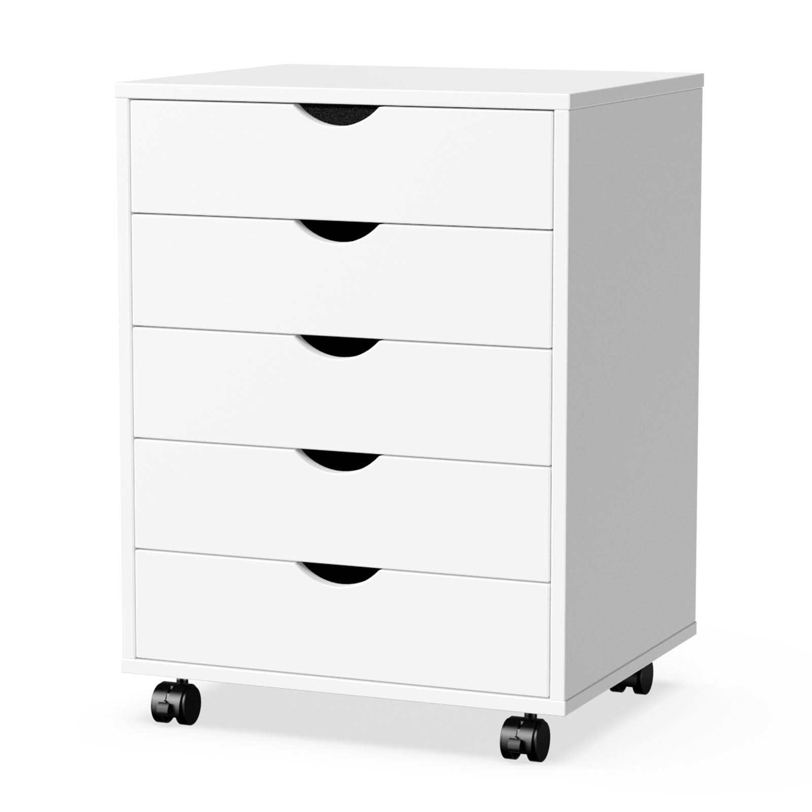 Maocao Hoom White 5-Drawer 15.7-in File Cabinet