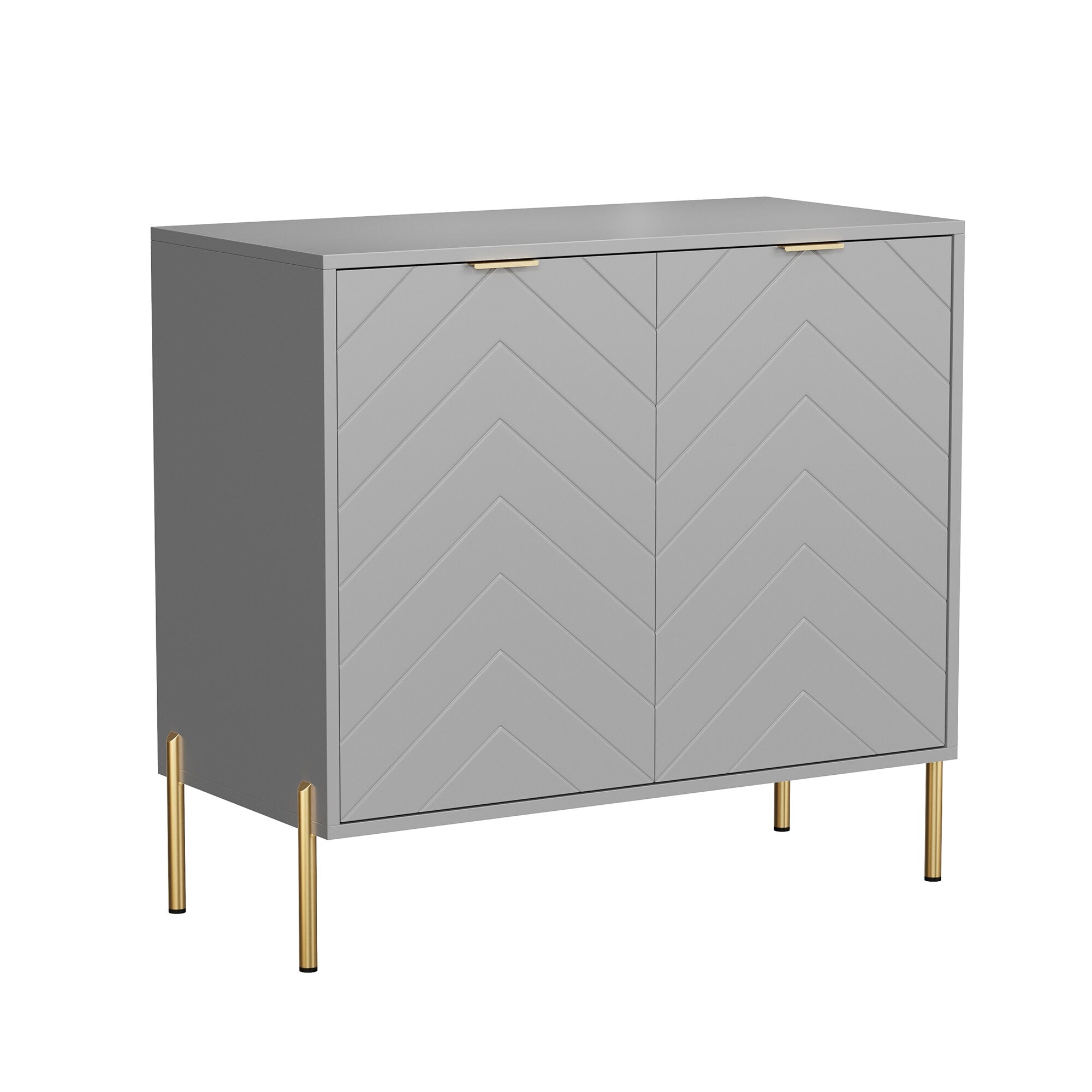 Clihome 15.75-in W x 31.5-in H Mdf Gray Freestanding Utility Storage Cabinet