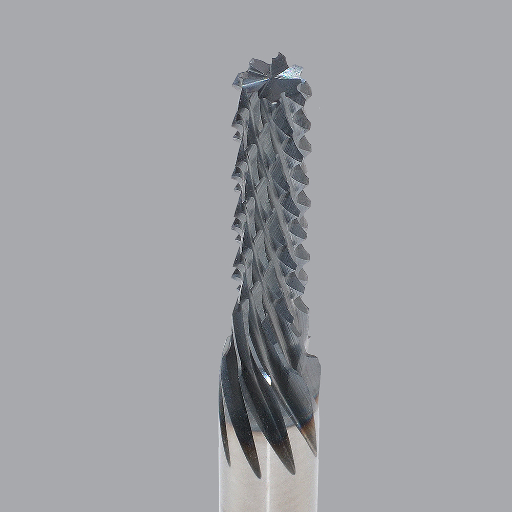 Onsrud 66-902ALTIN Solid Carbide router, multi flute, burr pt, ESG coated