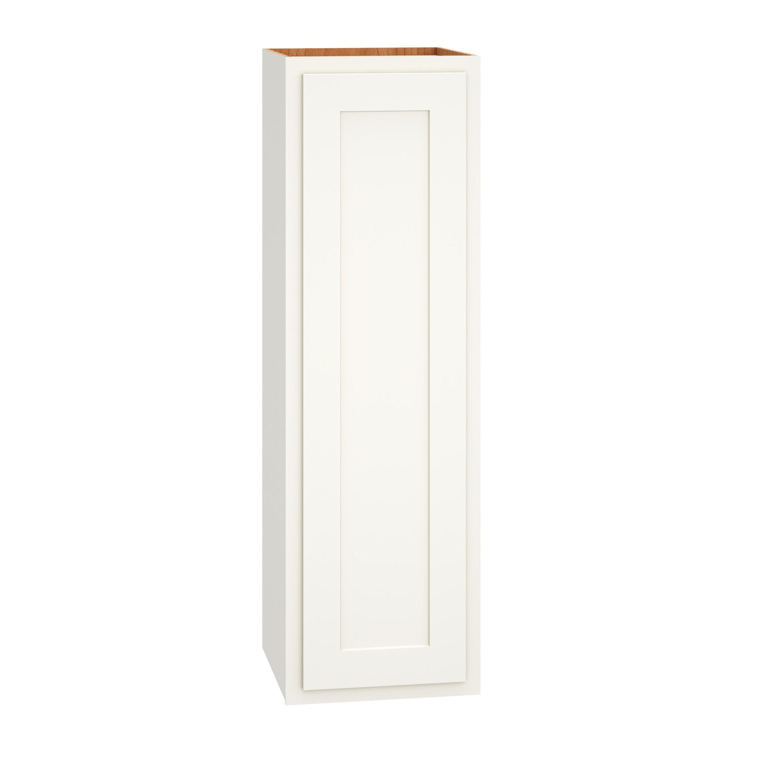 Diamond Express Jamestown 12-in W x 39-in H x 12-in D White Partial Overlay Wall Fully Assembled Plywood Cabinet (Recessed Panel Shaker Door Style)