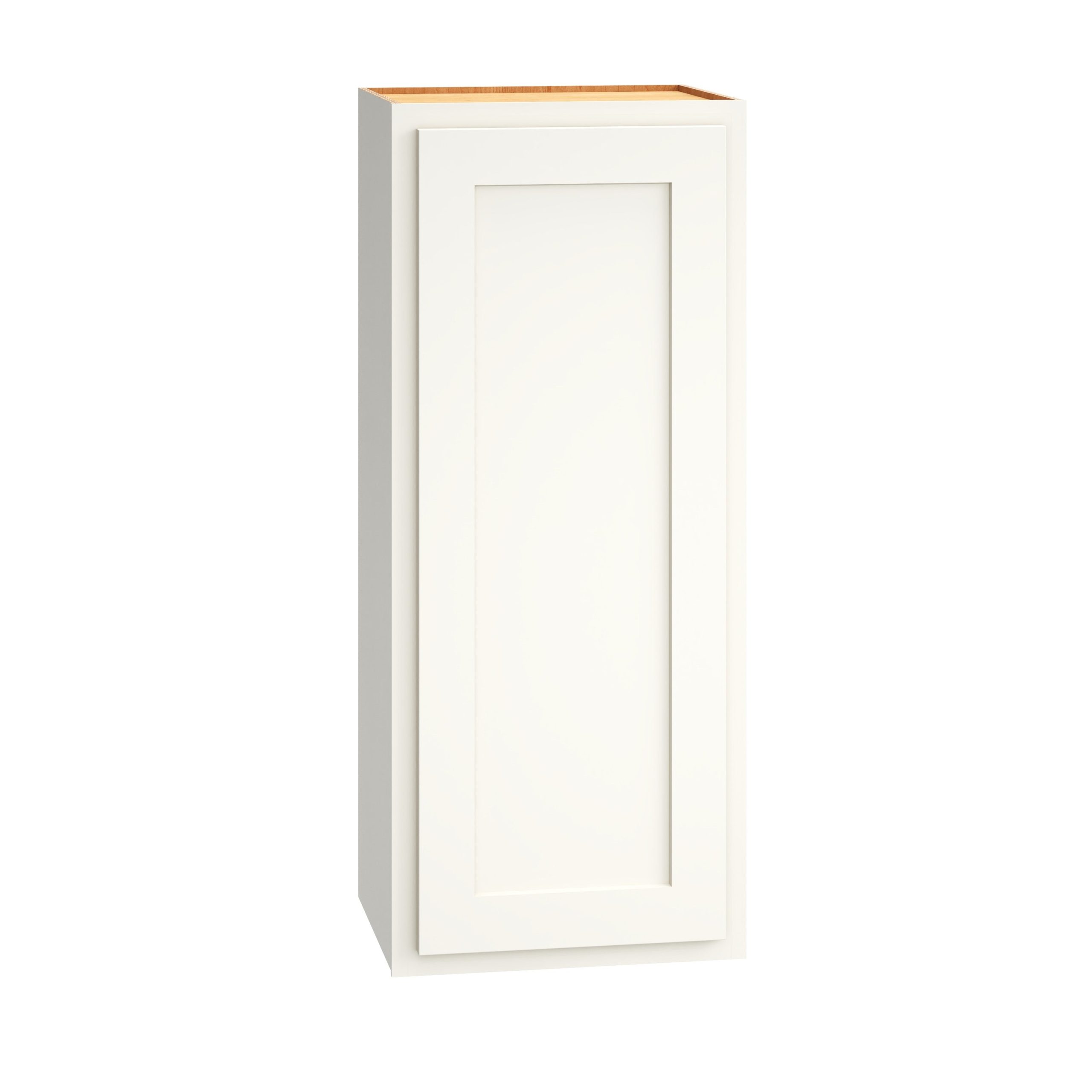 Diamond Express Jamestown 15-in W x 36-in H x 12-in D White Partial Overlay Wall Fully Assembled Plywood Cabinet (Recessed Panel Shaker Door Style)