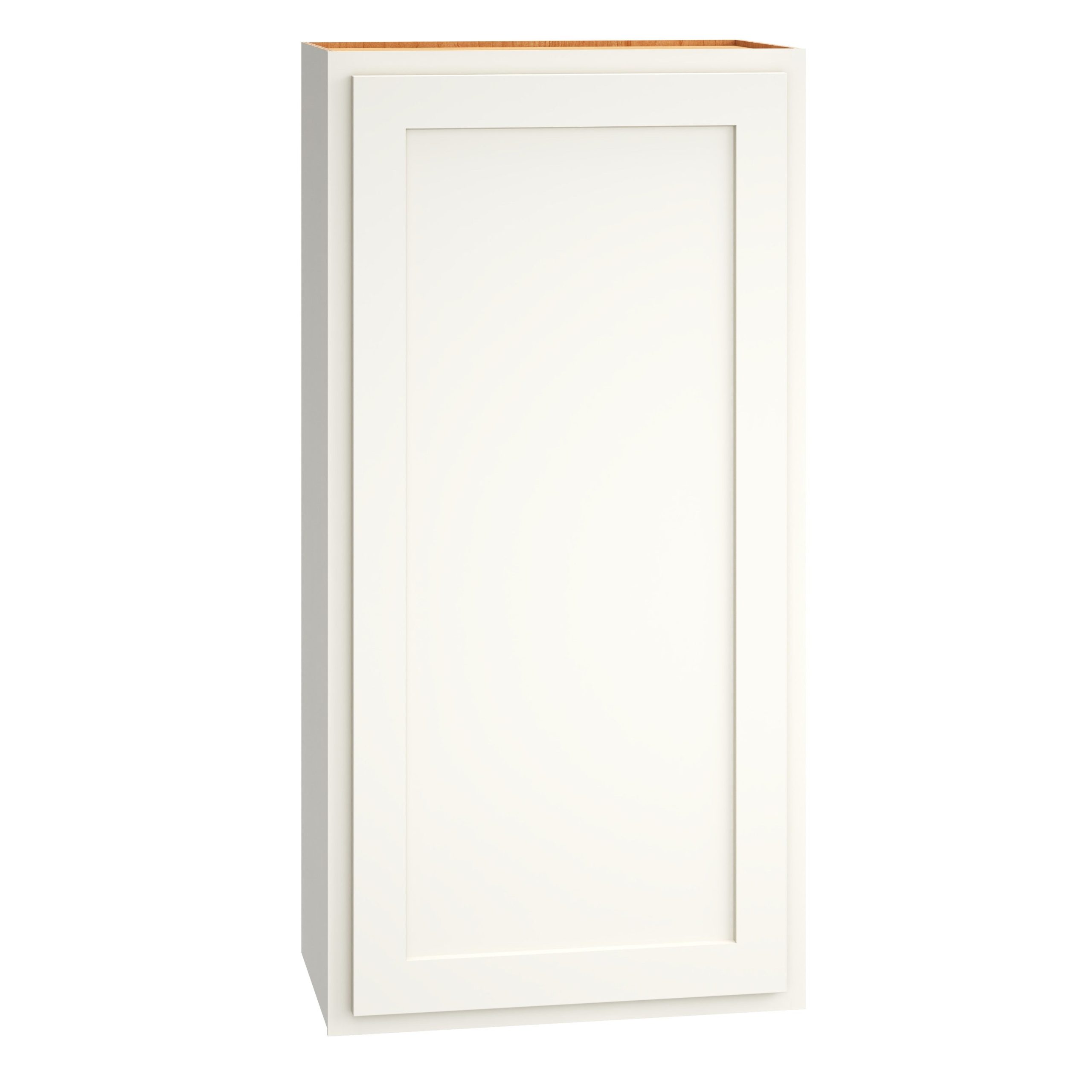 Diamond Express Jamestown 21-in W x 42-in H x 12-in D White Partial Overlay Wall Fully Assembled Plywood Cabinet (Recessed Panel Shaker Door Style)