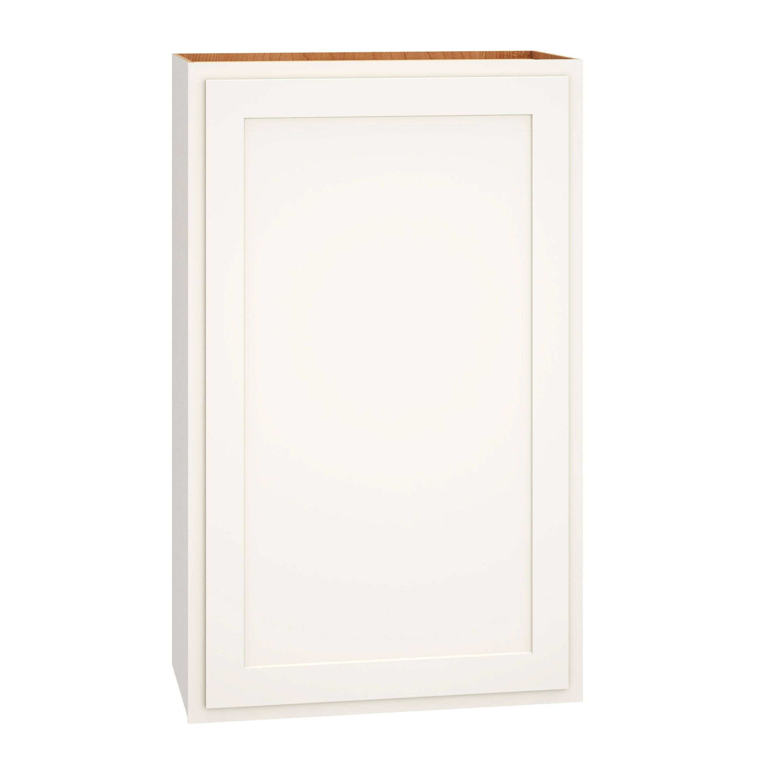 Diamond Express Jamestown 24-in W x 39-in H x 12-in D White Partial Overlay Wall Fully Assembled Plywood Cabinet (Recessed Panel Shaker Door Style)