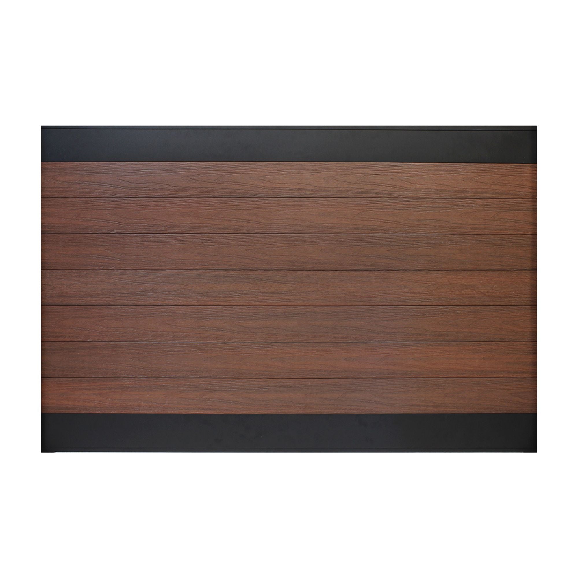 Infinity Euro 4-ft H x 6-ft W Black Rose Privacy Composite Fence Panel