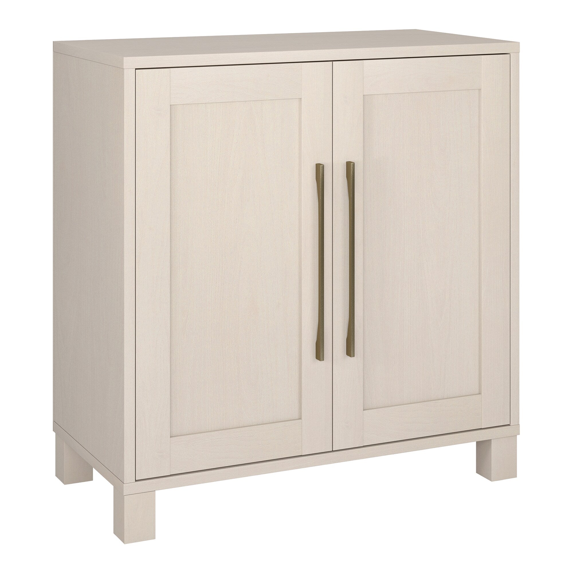 Hailey Home Chabot Alder White 2-Shelf Office Cabinet