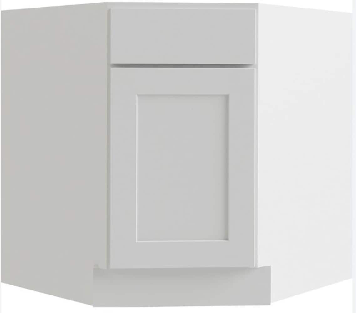 RELIABILT Parkstone 39-in W x 34.5-in H x 24-in D White Sink Base Fully Assembled Plywood Cabinet (Flat Panel Shaker Style)