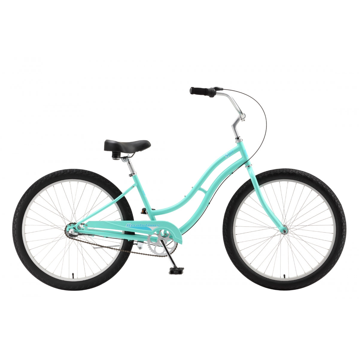 Sun Bicycles Revolutions 3-Speed Step-Thru Cruiser Bikes – High-Tensile Steel Frame, Alloy Rims, 16” & 24” Options, Ideal for Casual Riding and Young Adults