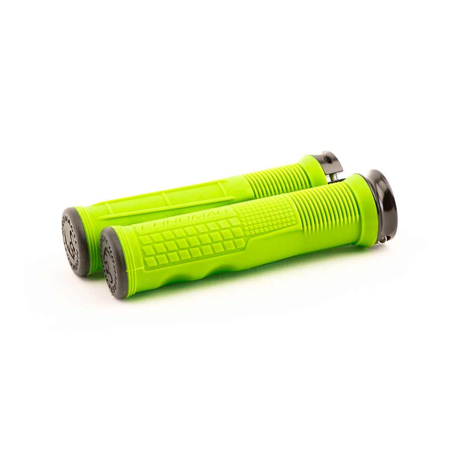 Chromag Format Single Clamp Grips Green 7/8" Clamp Ergo Mountain Bike Grip