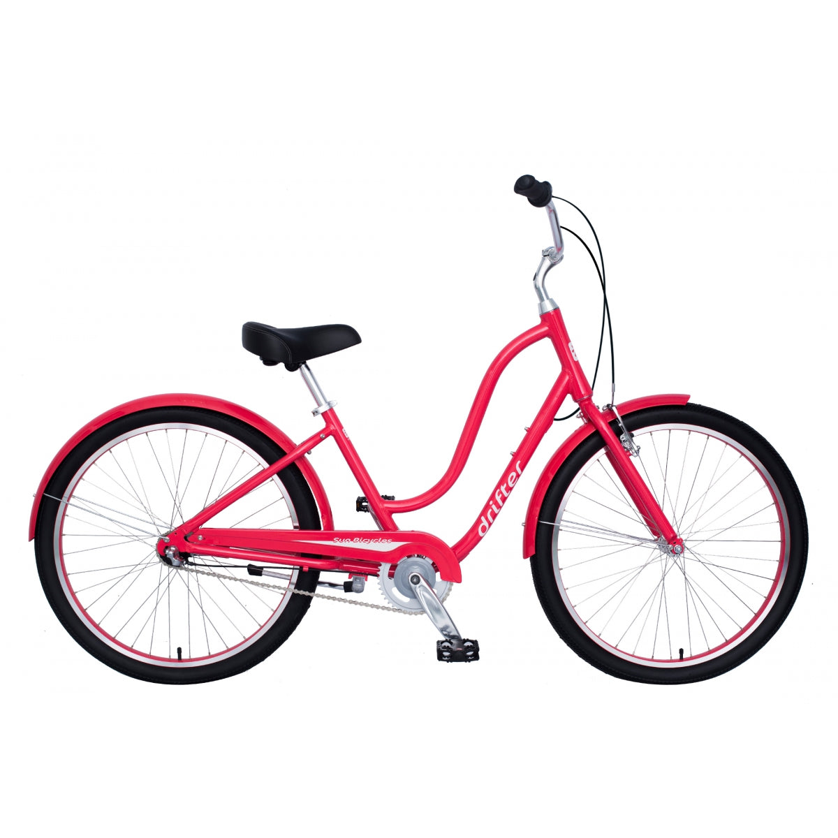 Shop Sun Drifter 3-Speed Step-Thru Bikes – Lightweight Aluminum Frames, Retro Cruiser Style, Multi-Condition 26” Tires for Commuting & Leisure