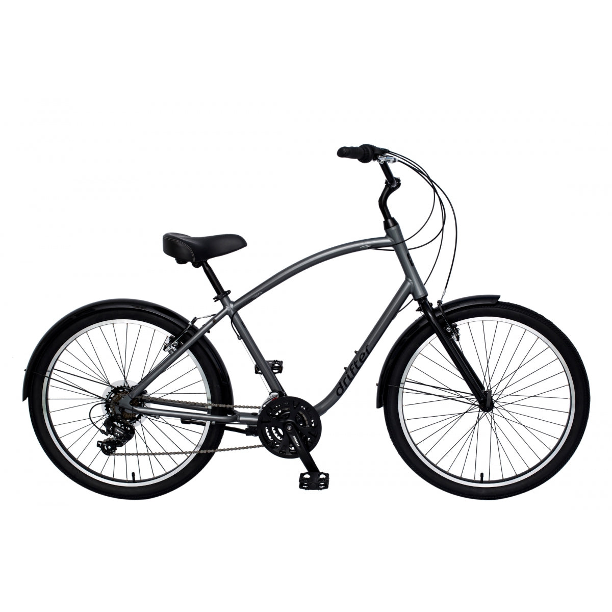 Sun Bicycles Drifter 21 Step-Over Bikes — Lightweight Alloy Frame, 21-Speed Performance, Commuter & Cruiser Style, Satin & Black Metallic Options