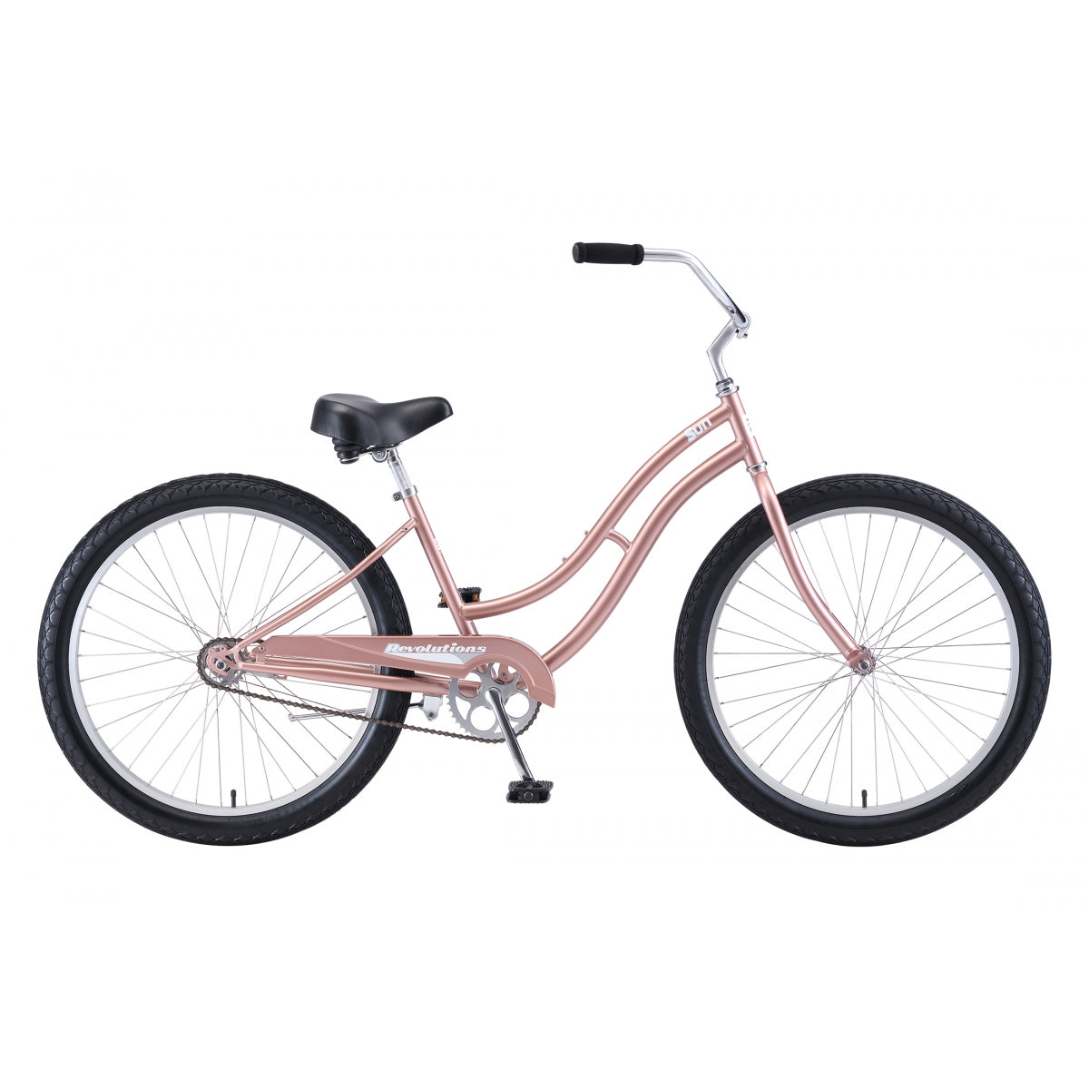 Sun Bicycles Revolutions CB-26 Step-Thru 16in Cruiser Bikes - High-Tensile Steel Frame, 1-Speed, Comfortable Cruiser Design, Stylish Colors