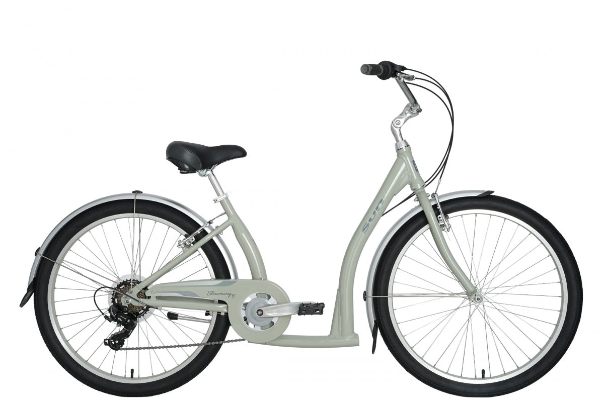 Sun Bicycles Streamway 7-Speed Step-Thru Bikes with Lightweight Aluminum Frame, Alloy Components, City Style & Comfort for Urban Riders