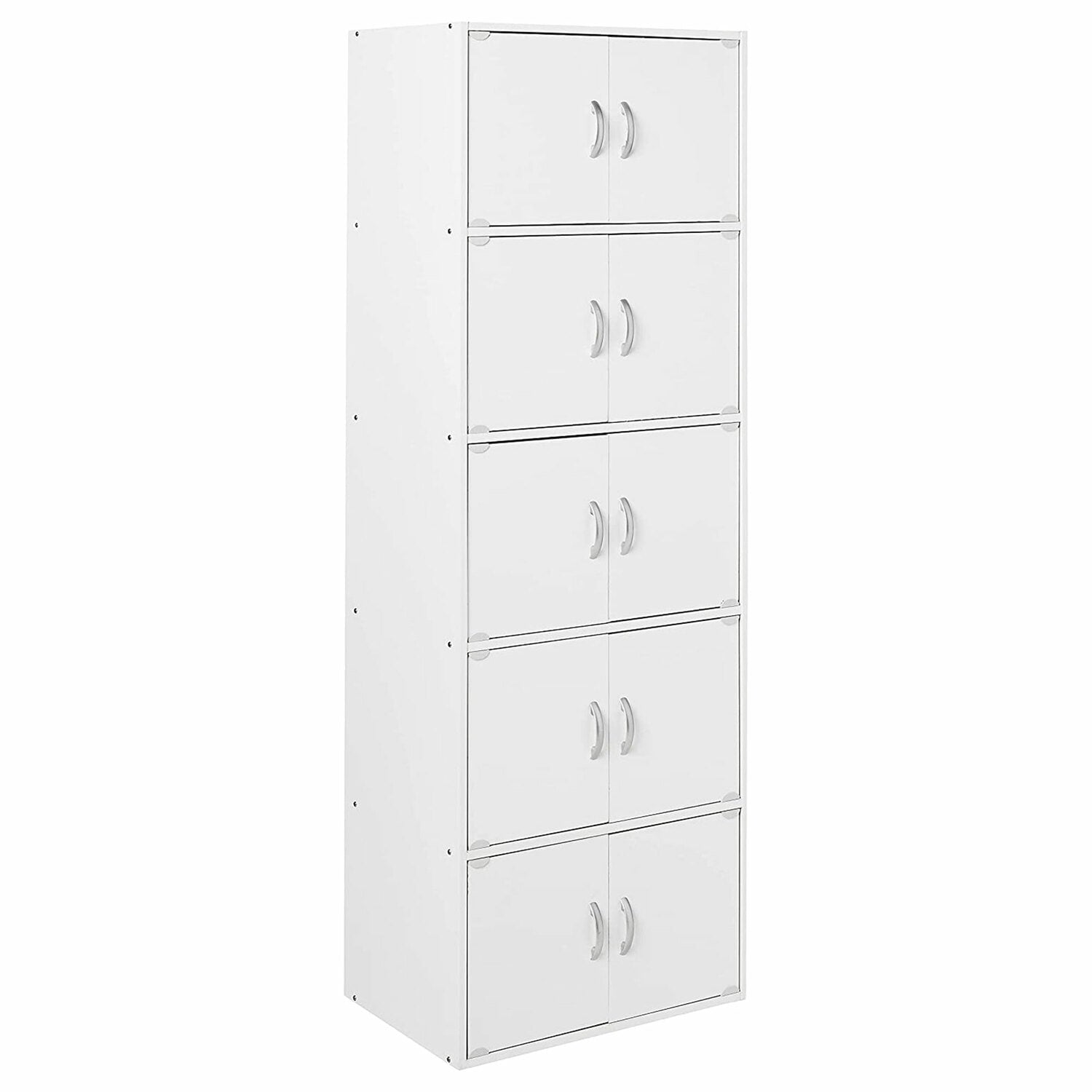 Hodedah 23.6-in W x 67.6-in H Wood White Freestanding Utility Storage Cabinet