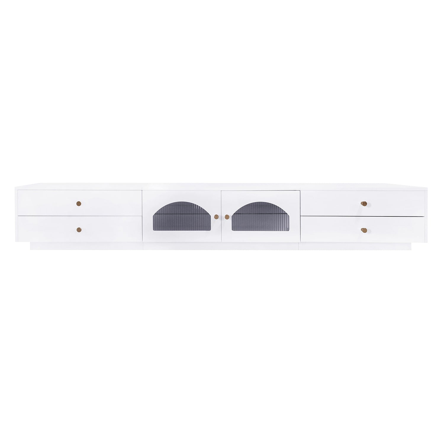 SINOFURN Modern/Contemporary White Tv Cabinet (Accommodates TVs up to 80-in)