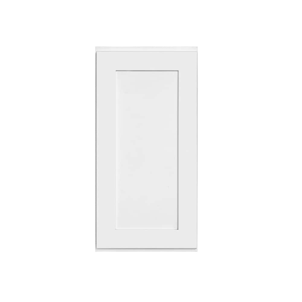 RELIABILT Fairplay 18-in W x 36-in H x 12-in D White Wall Ready To Assemble Plywood Cabinet (Recessed Panel Shaker Door Style)