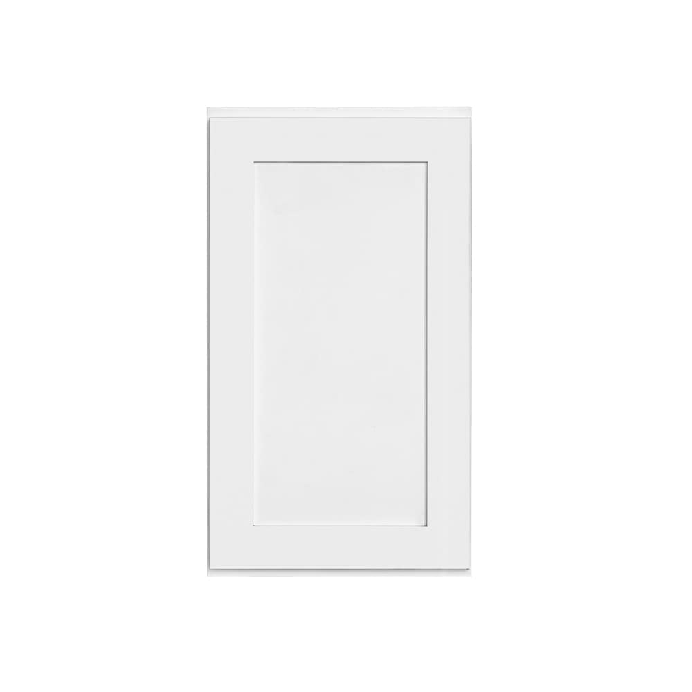 RELIABILT Fairplay 21-in W x 36-in H x 12-in D White Wall Ready To Assemble Plywood Cabinet (Recessed Panel Shaker Door Style)