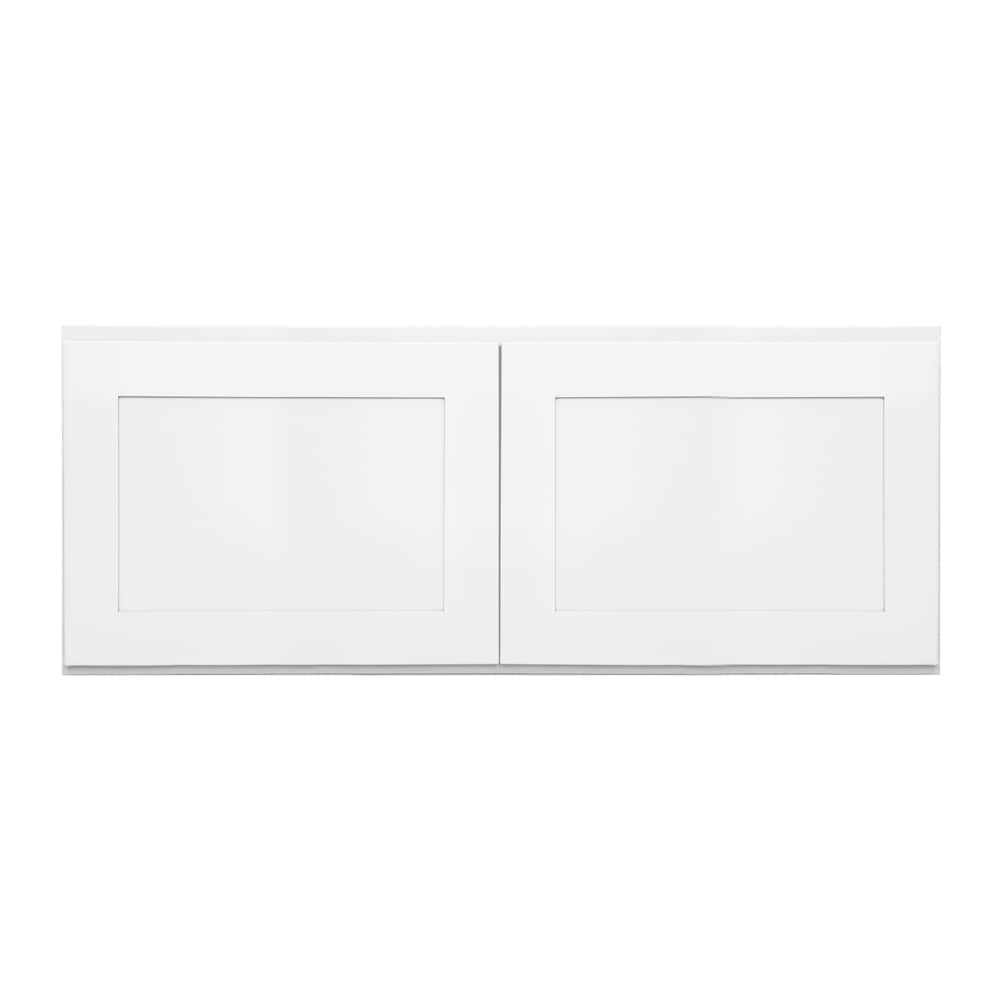 RELIABILT Fairplay 30-in W x 12-in H x 12-in D White Wall Ready To Assemble Plywood Cabinet (Recessed Panel Shaker Door Style)
