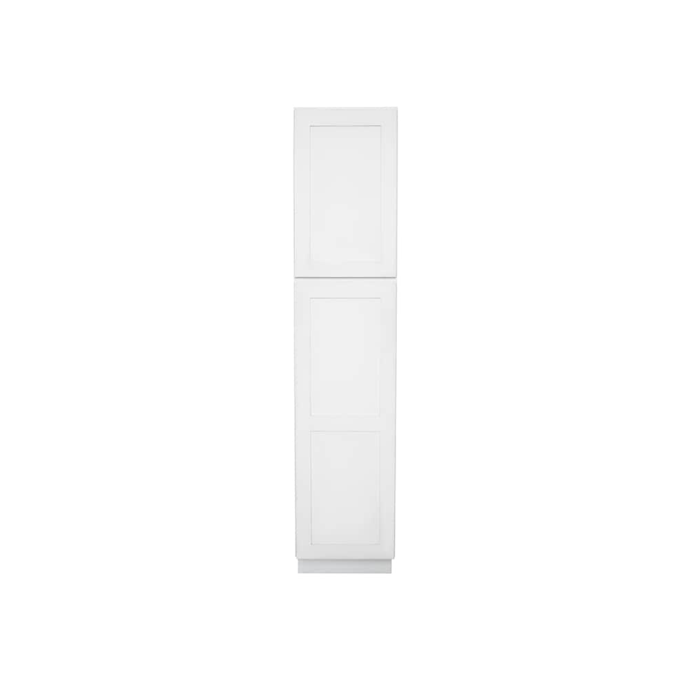 RELIABILT Fairplay 18-in W x 84-in H x 24-in D White Pantry Ready To Assemble Plywood Cabinet (Recessed Panel Shaker Door Style)