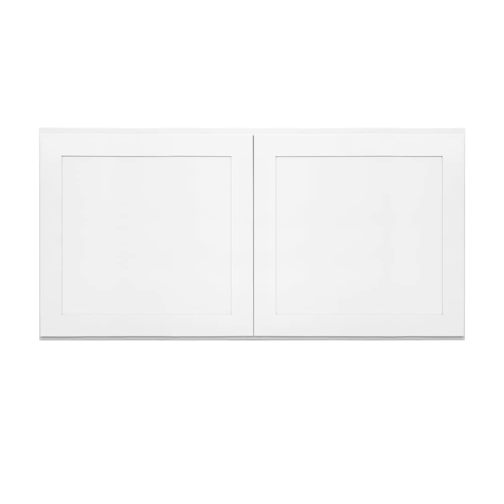 RELIABILT Fairplay 36-in W x 18-in H x 12-in D White Wall Ready To Assemble Plywood Cabinet (Recessed Panel Shaker Door Style)