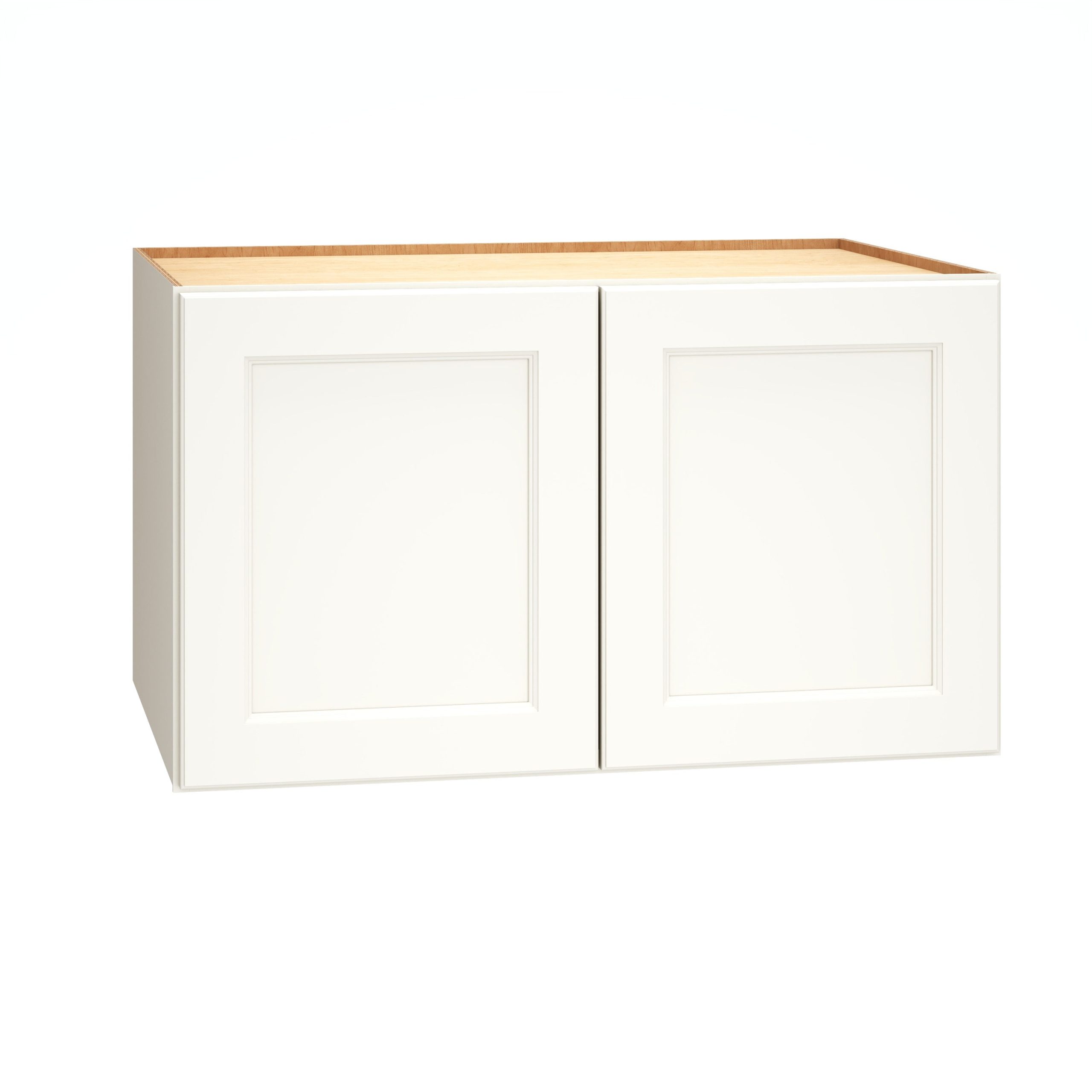 Diamond Express Macaulay 36-in W x 21-in H x 24-in D White Wall Fully Assembled Plywood Cabinet (Recessed Panel Square Door Style)