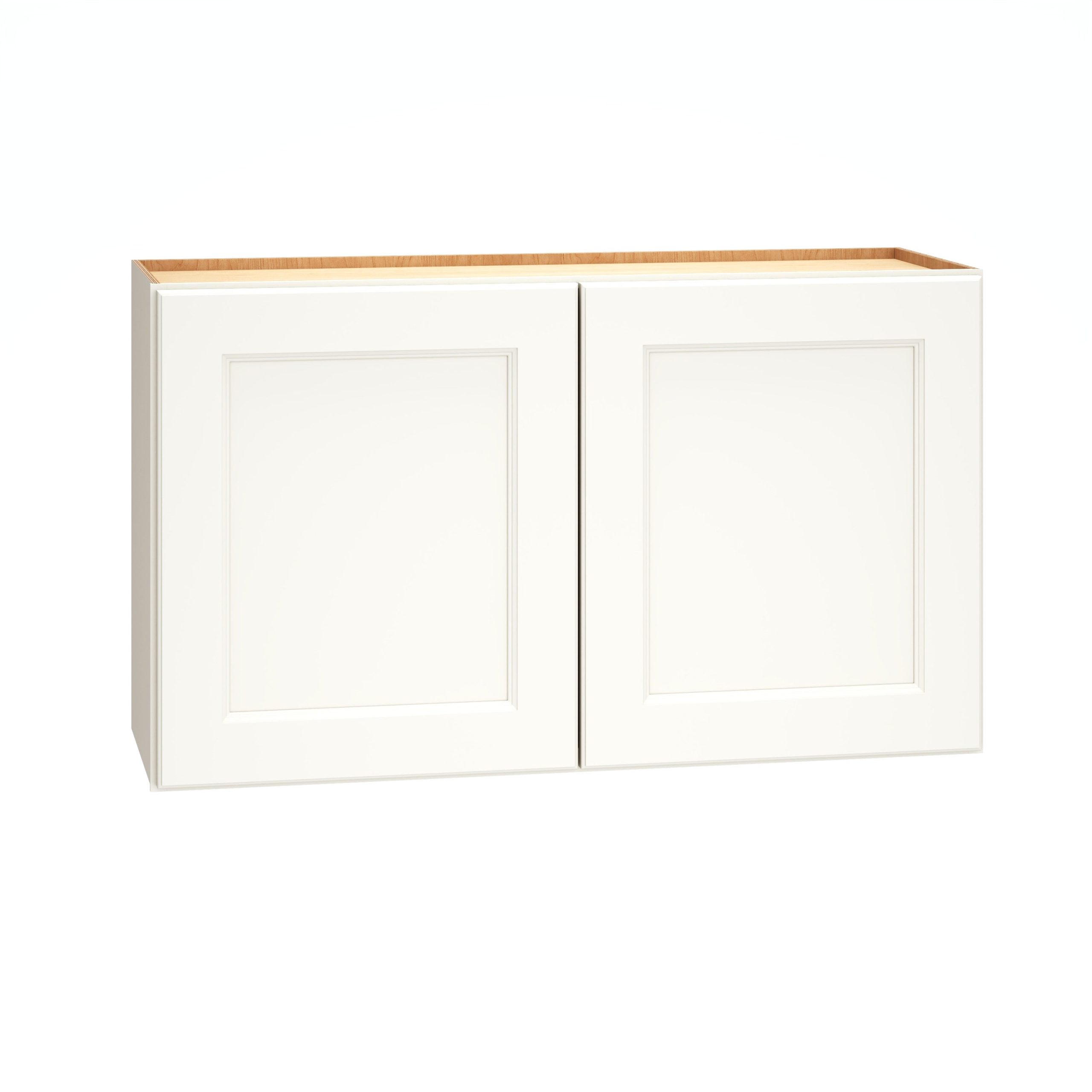 Diamond Express Macaulay 36-in W x 21-in H x 12-in D White Wall Fully Assembled Plywood Cabinet (Recessed Panel Square Door Style)