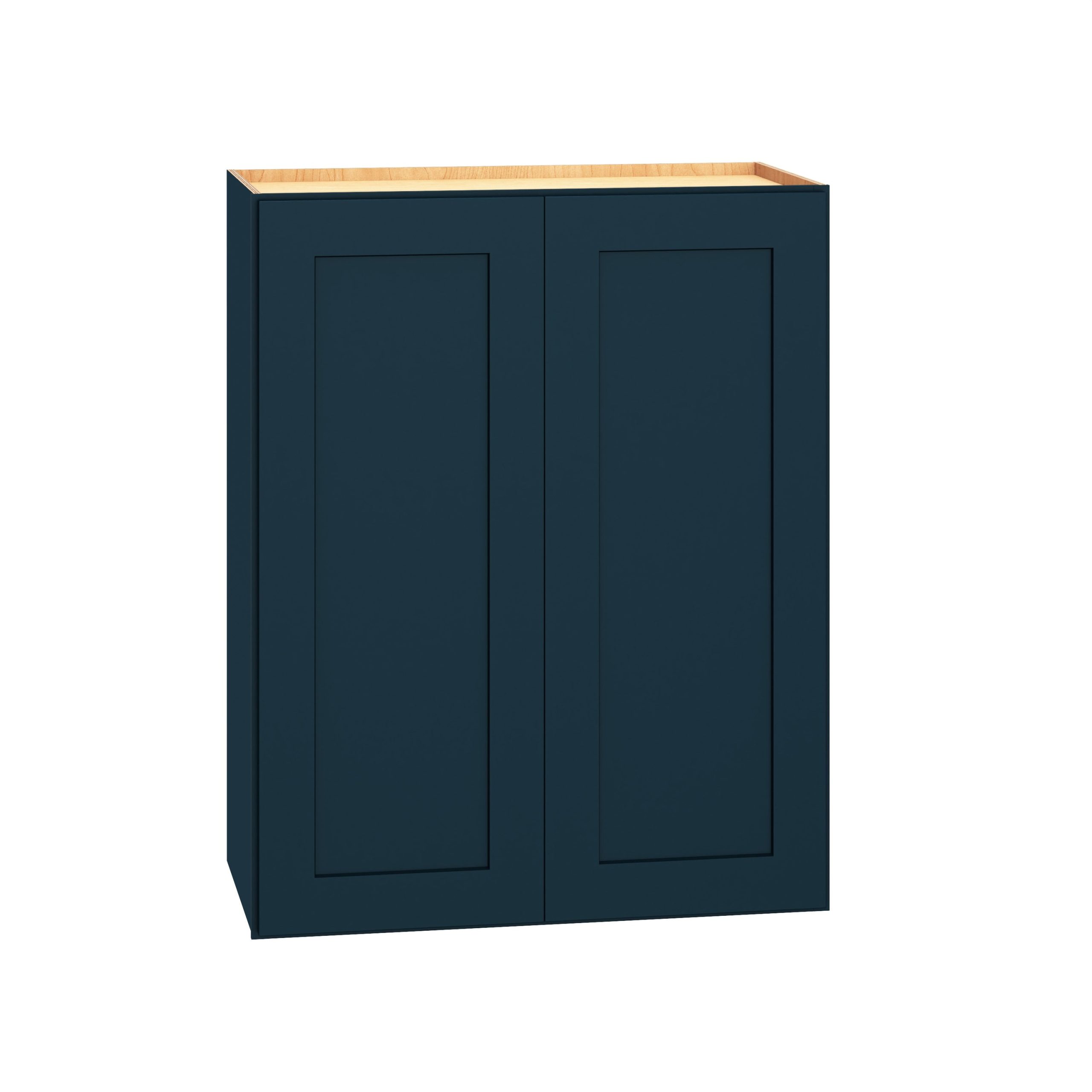 Diamond Express Jamestown 24-in W x 30-in H x 12-in D Regatta Blue Wall Fully Assembled Plywood Cabinet (Recessed Panel Shaker Door Style)