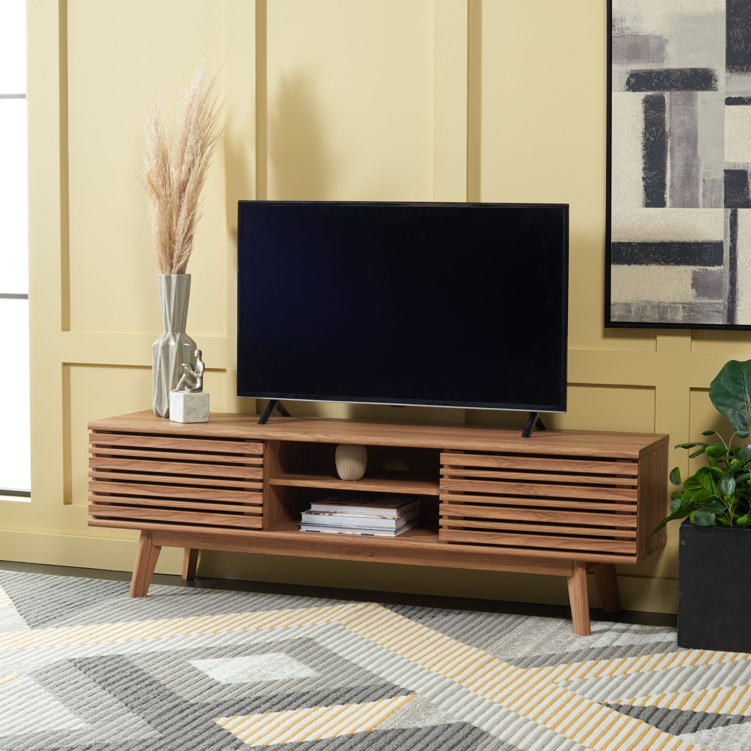 Safavieh Esma Oak Casual Mdf Media Cabinet