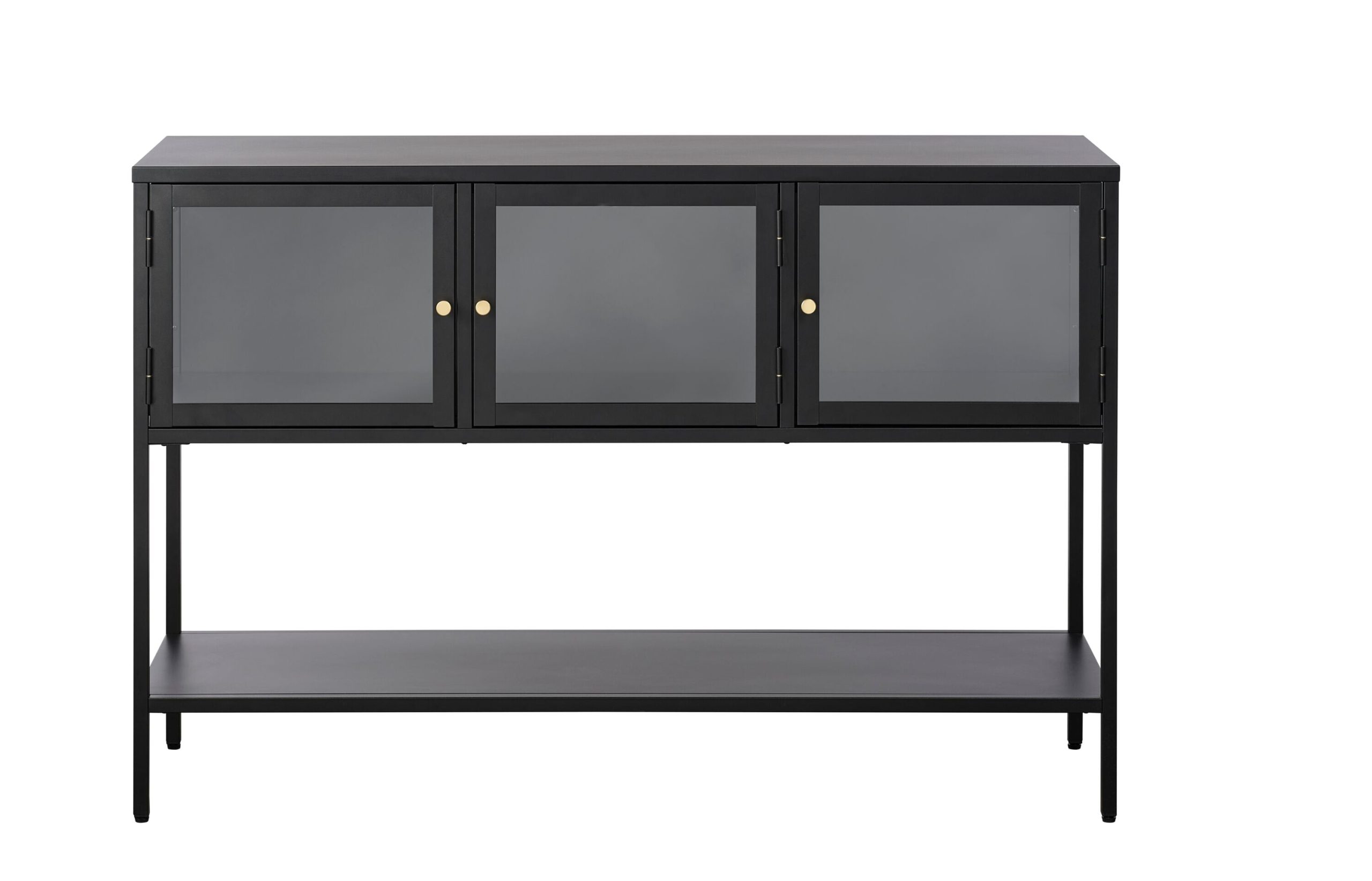 Contemporary/Modern Black Metal Sideboard