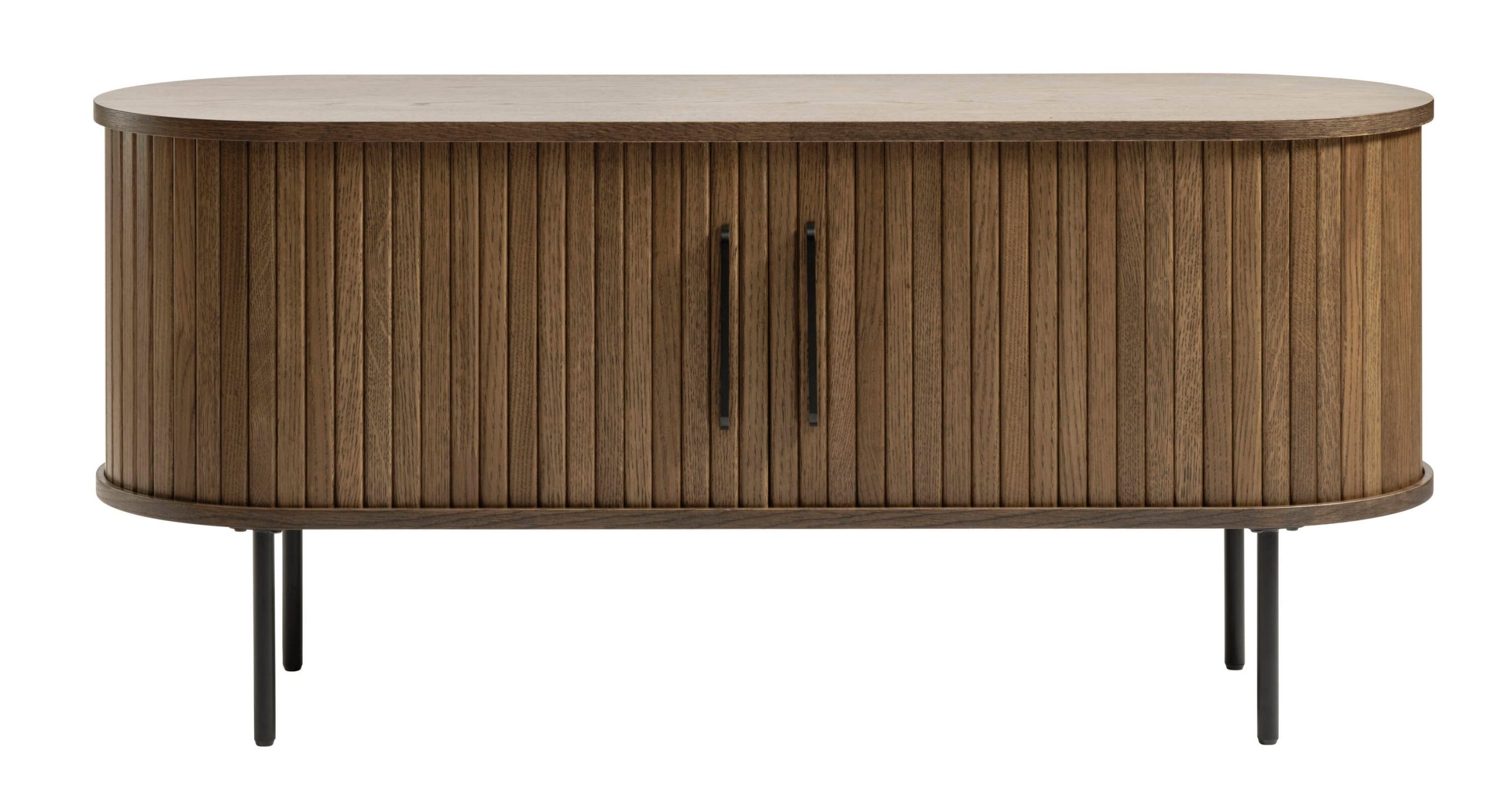 Smoked Oak Contemporary/Modern Wood Media Cabinet