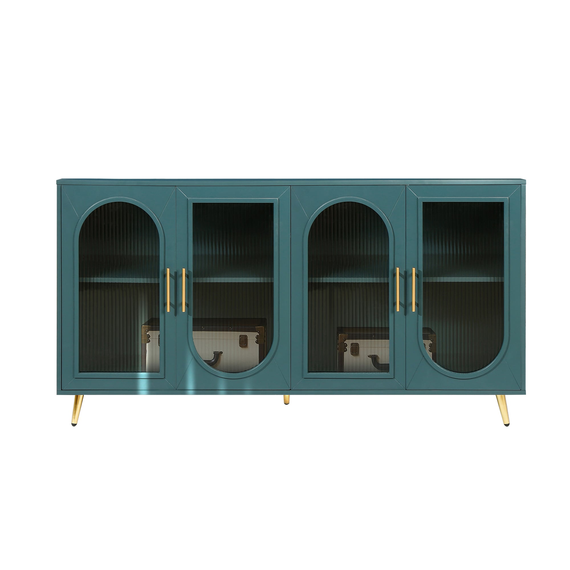 SINOFURN Modern/Contemporary Blue Tv Cabinet (Accommodates TVs up to 65-in)