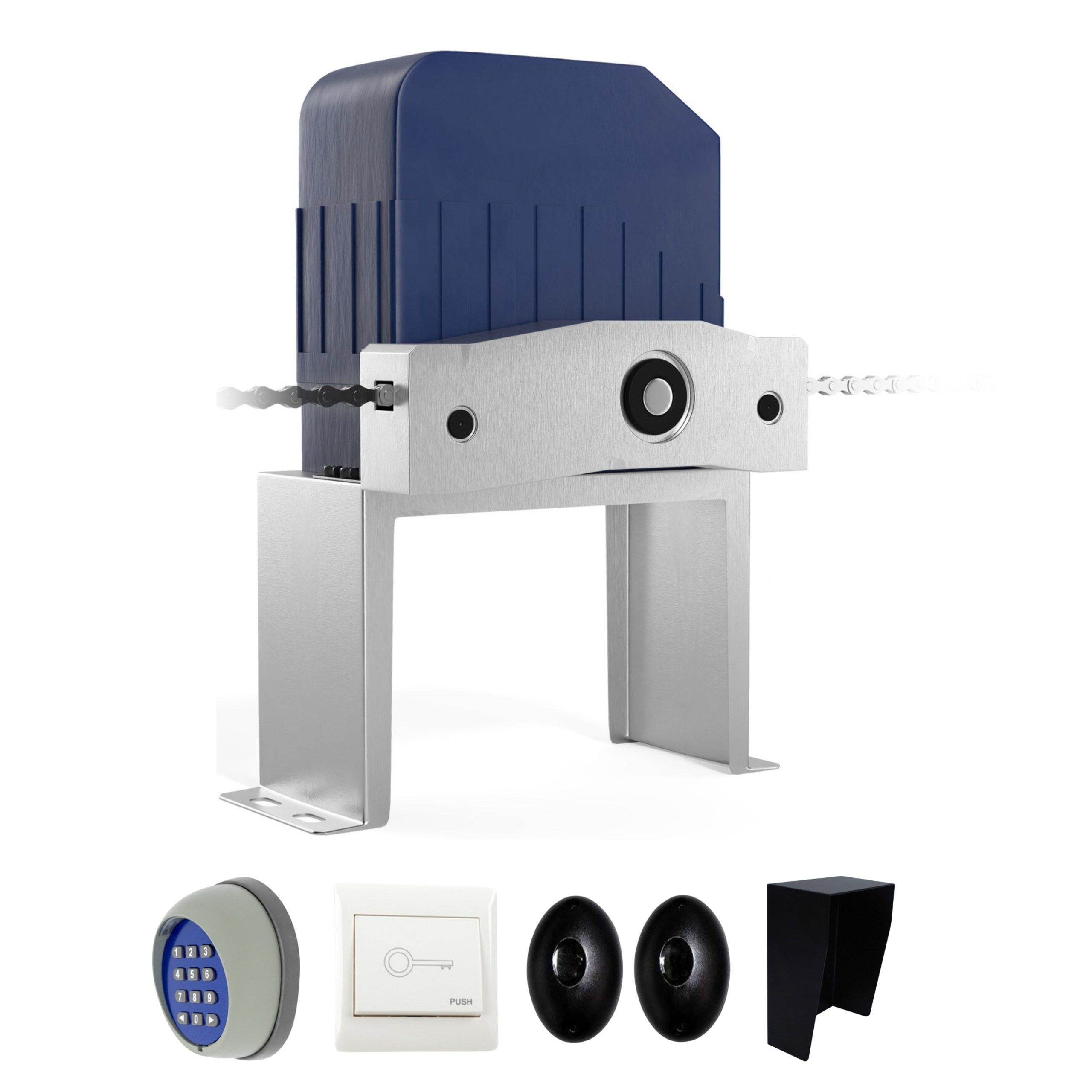 ALEKO 40-ft Slide Universal Battery Driveway Gate Opener Kit