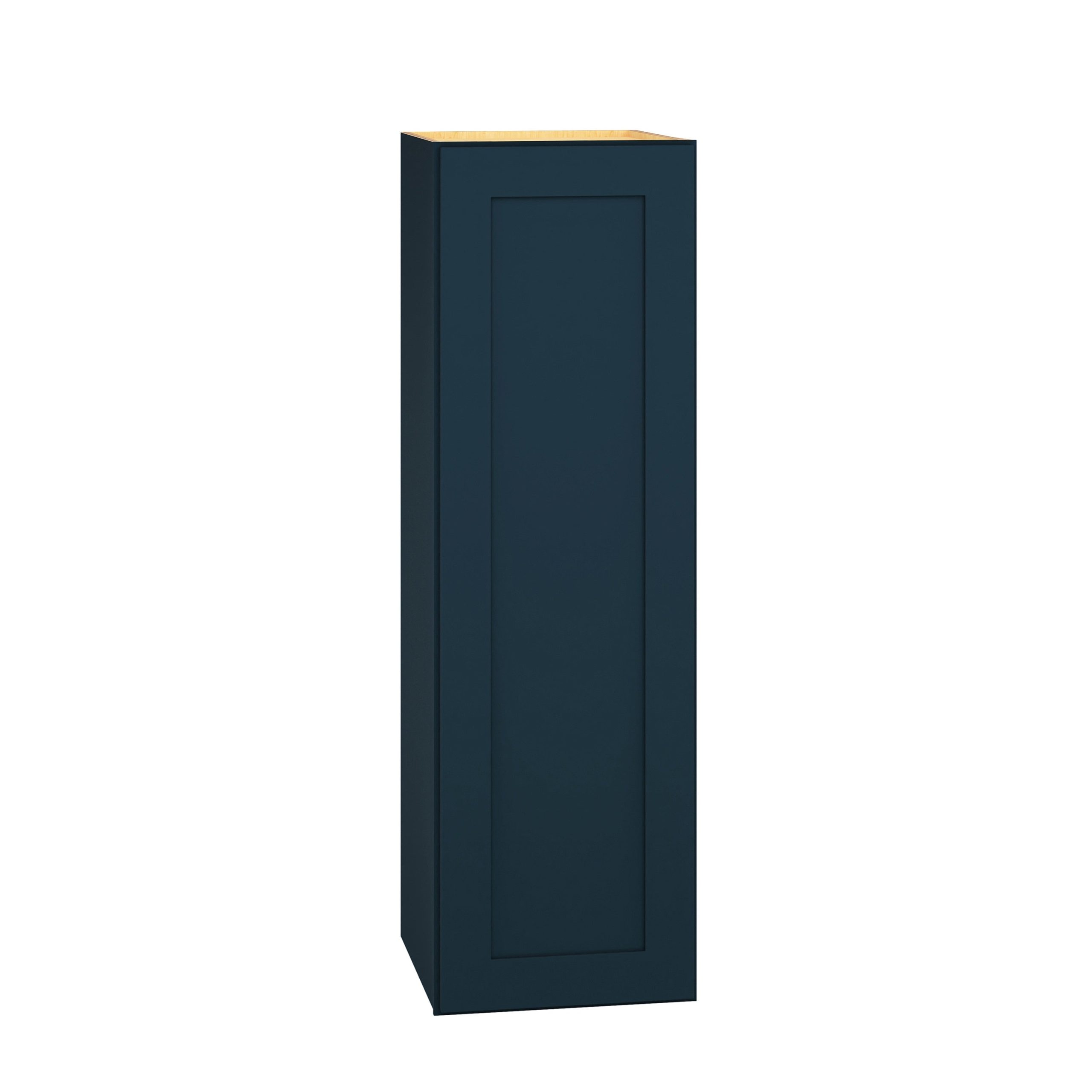 Diamond Express Jamestown 12-in W x 39-in H x 12-in D Regatta Blue Wall Fully Assembled Plywood Cabinet (Recessed Panel Shaker Door Style)