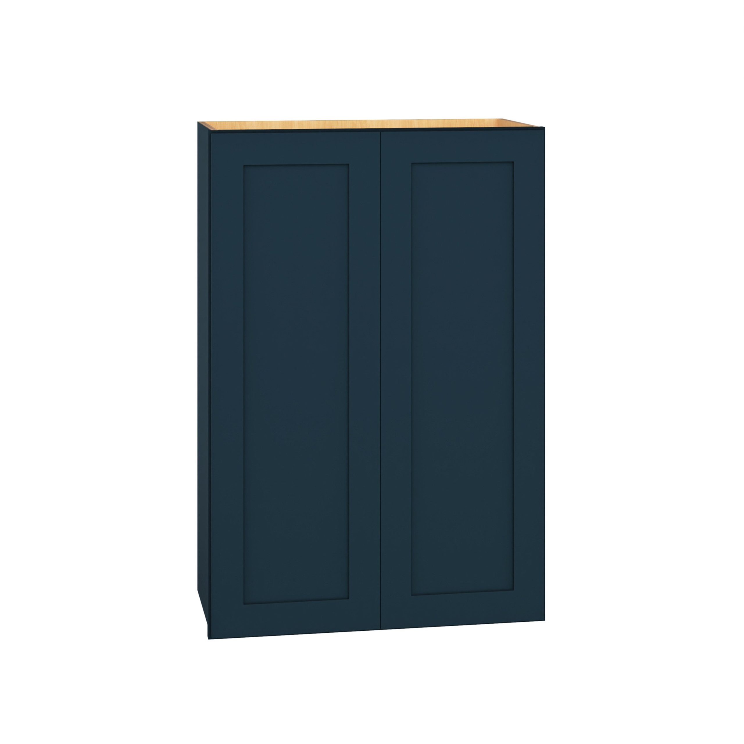 Diamond Express Jamestown 24-in W x 36-in H x 12-in D Regatta Blue Wall Fully Assembled Plywood Cabinet (Recessed Panel Shaker Door Style)