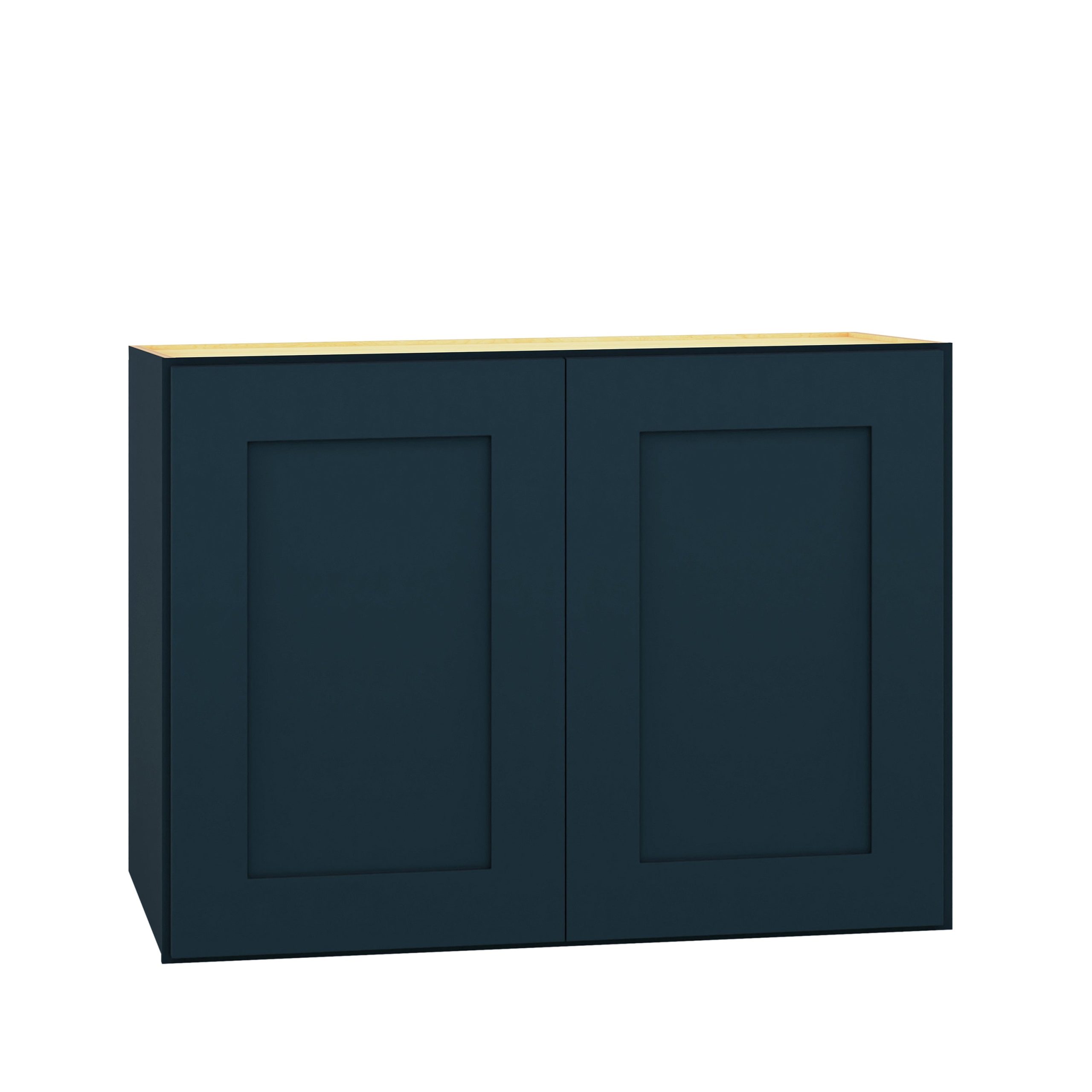 Diamond Express Jamestown 24-in W x 18-in H x 12-in D Regatta Blue Wall Fully Assembled Plywood Cabinet (Recessed Panel Shaker Door Style)