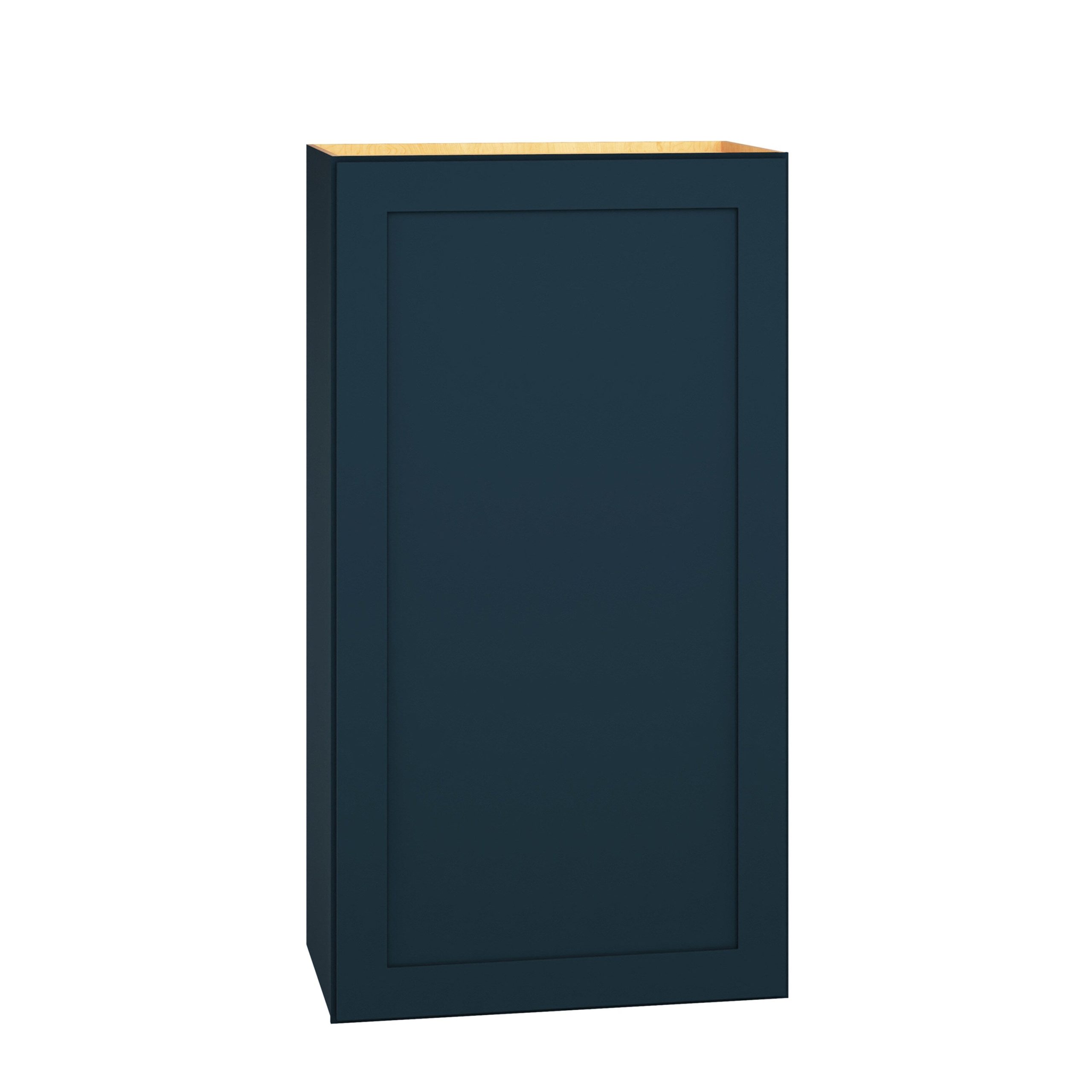 Diamond Express Jamestown 21-in W x 39-in H x 12-in D Regatta Blue Wall Fully Assembled Plywood Cabinet (Recessed Panel Shaker Door Style)