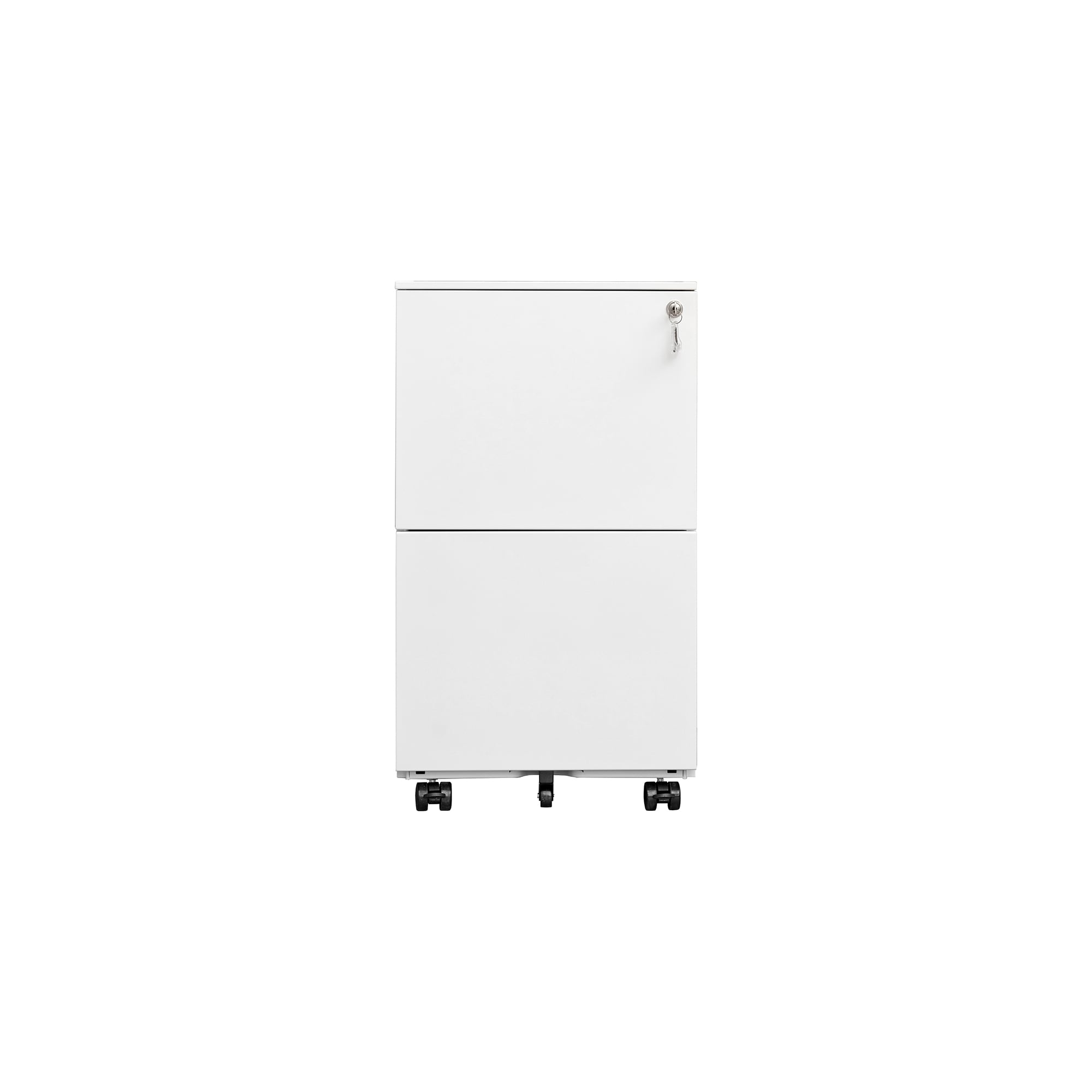 GZMR White 2-Drawer 17.72-in File Cabinet