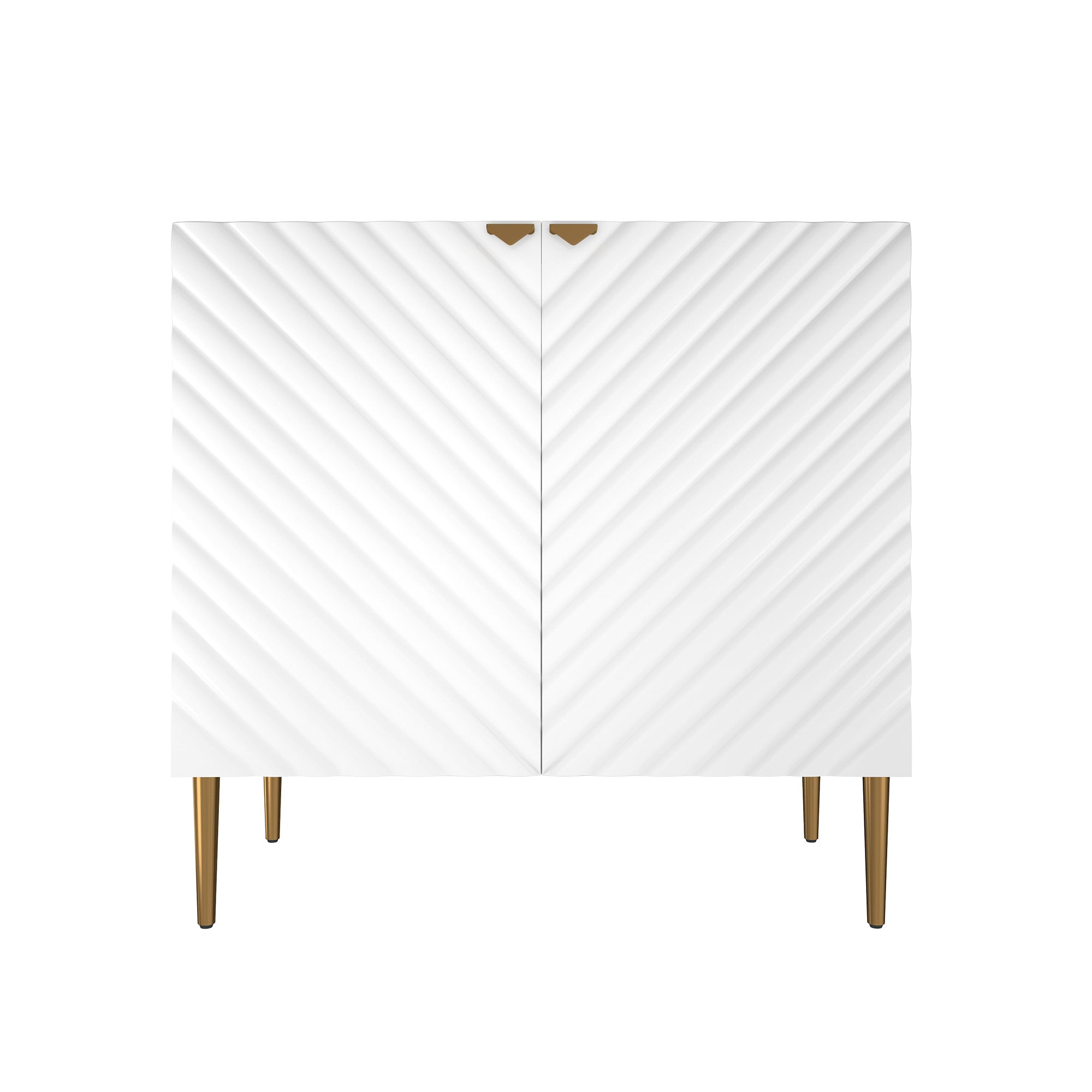 GZMR 15.75-in W x 31-in H Mdf White Freestanding Utility Storage Cabinet